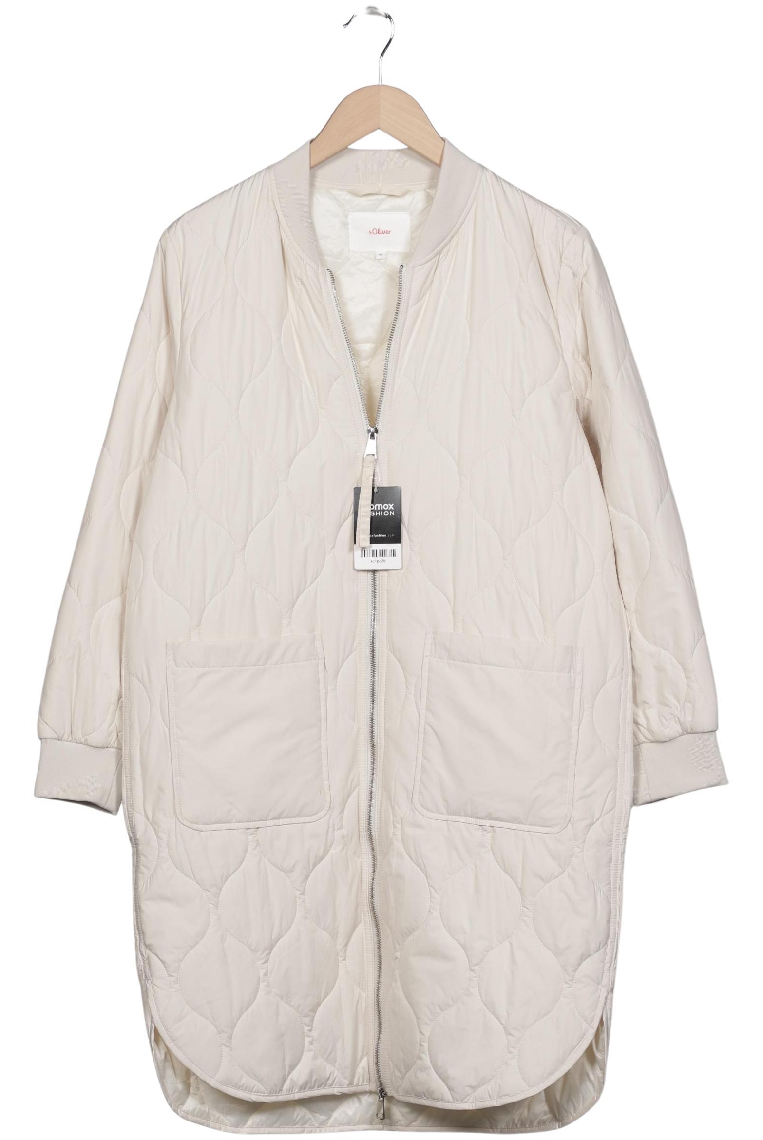 

s.Oliver Damen Mantel, cremeweiß, Gr. 36