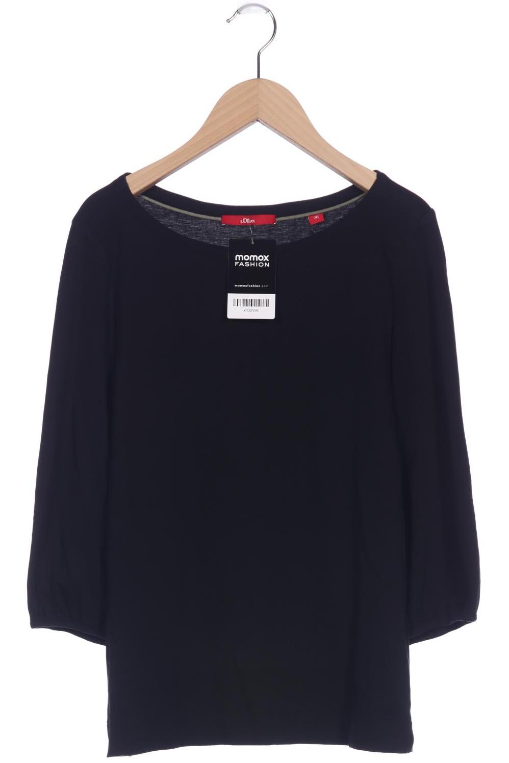 

s.Oliver Damen Langarmshirt, schwarz, Gr. 36