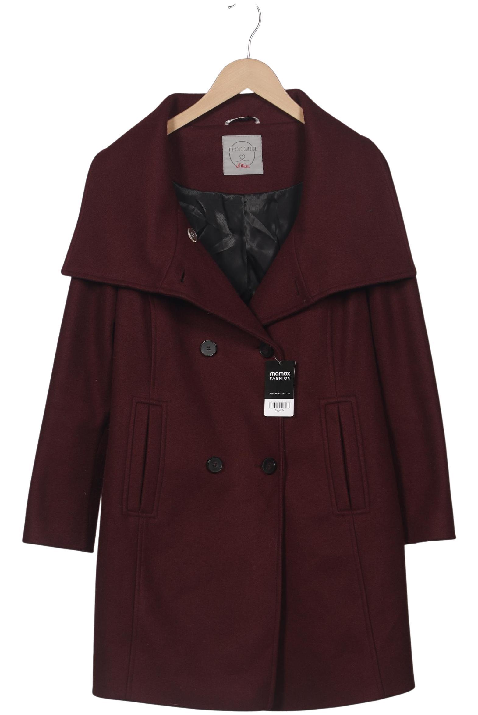 

s.Oliver Damen Mantel, bordeaux, Gr. 38