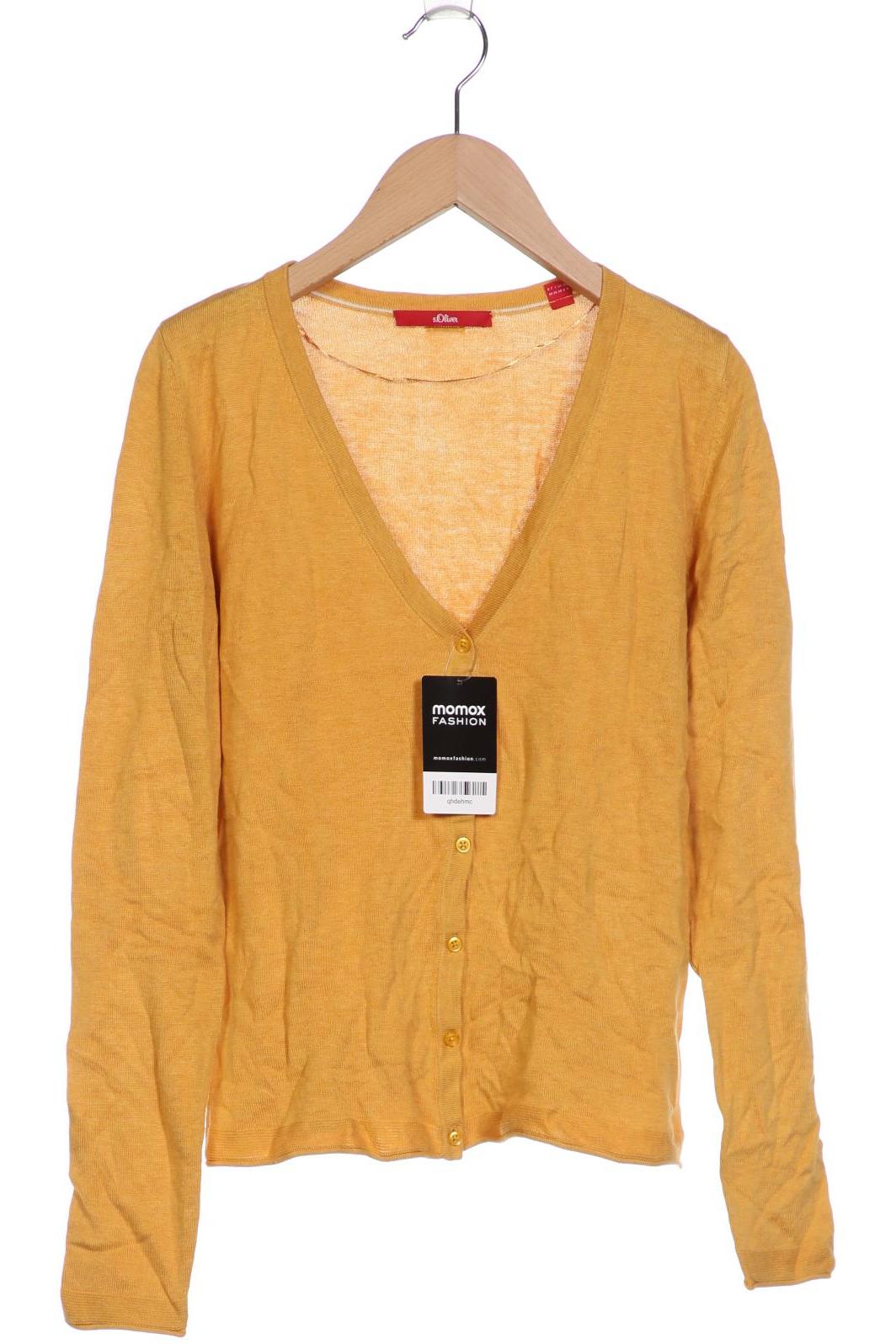 

s.Oliver Damen Strickjacke, orange, Gr. 34