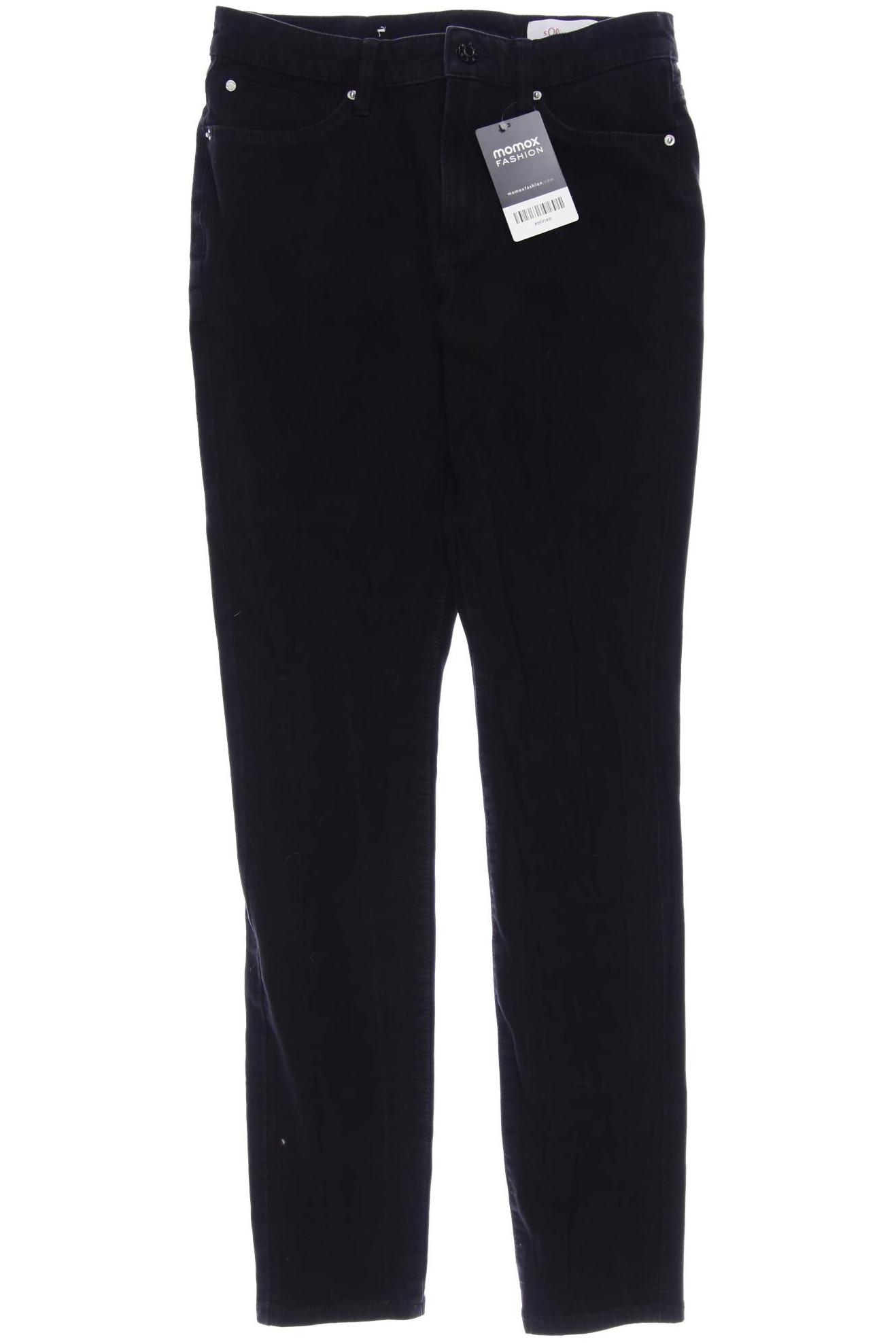 

s.Oliver Damen Jeans, schwarz