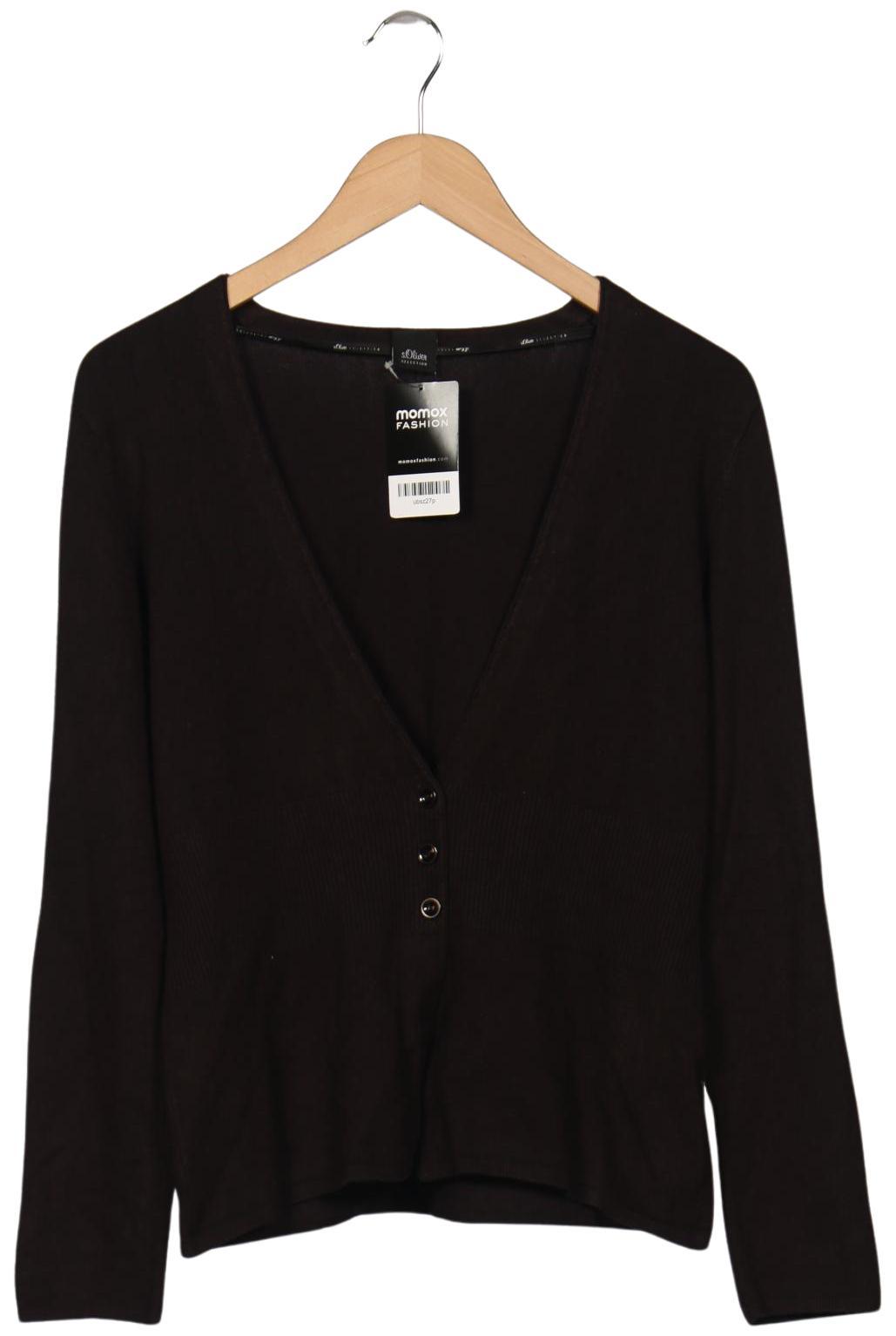 

s.Oliver Damen Strickjacke, braun, Gr. 40