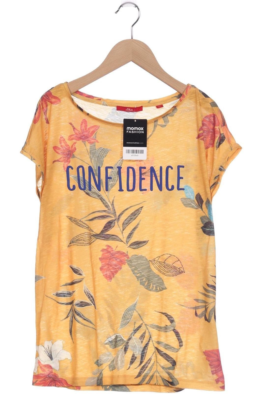 

s.Oliver Damen T-Shirt, gelb, Gr. 34