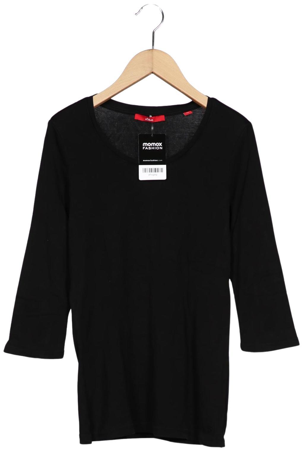 

s.Oliver Damen Langarmshirt, schwarz, Gr. 38
