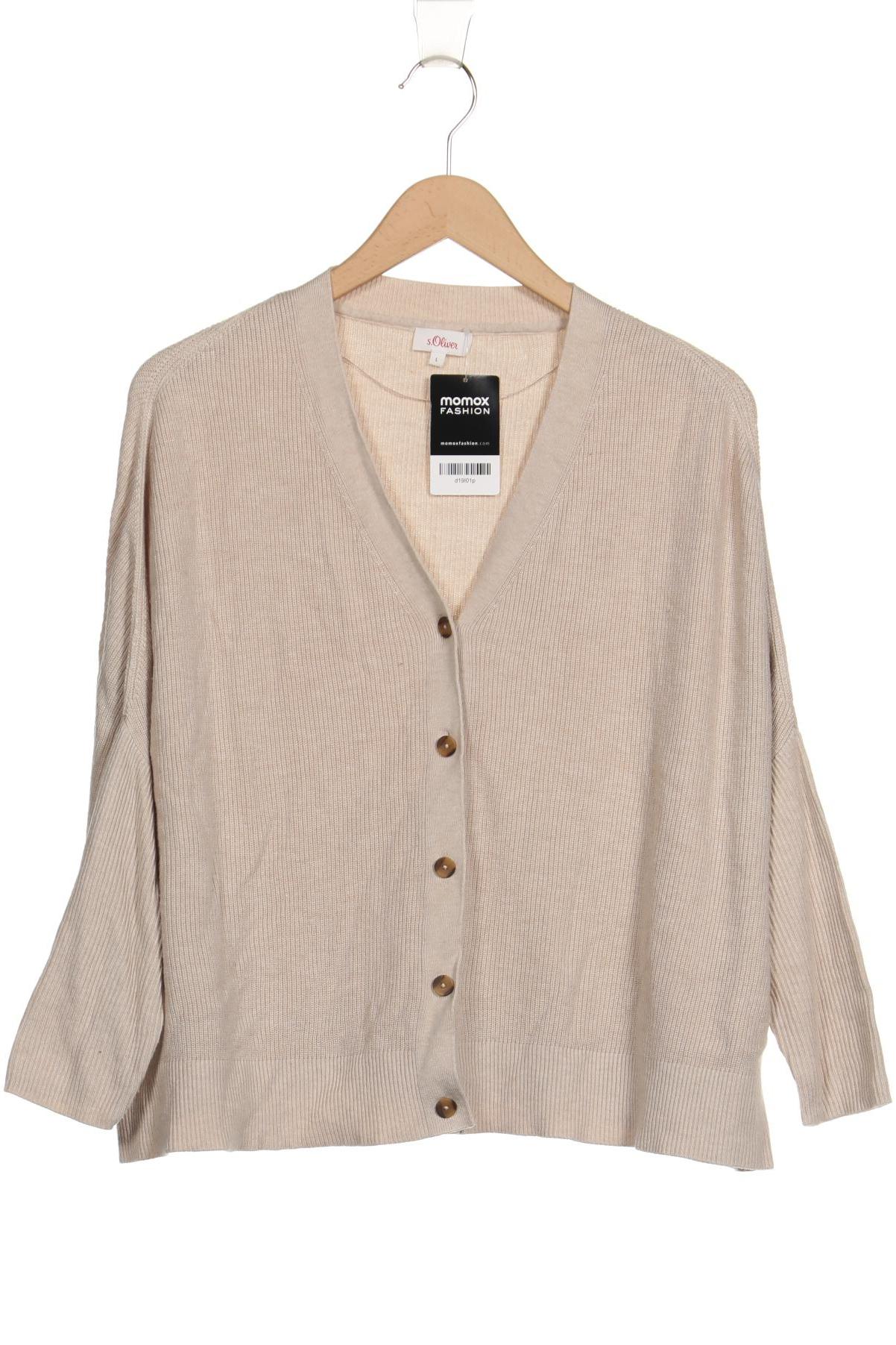 

s.Oliver Damen Strickjacke, beige, Gr. 42