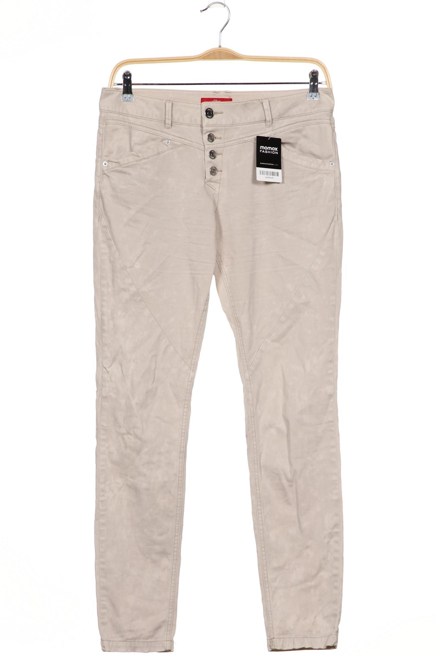 

s.Oliver Damen Stoffhose, beige, Gr. 33