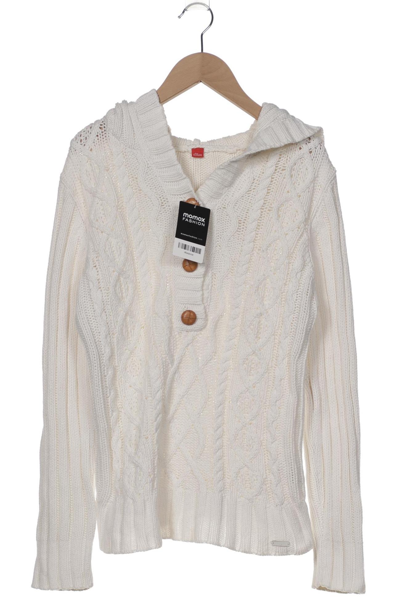

s.Oliver Damen Pullover, weiß, Gr. 40