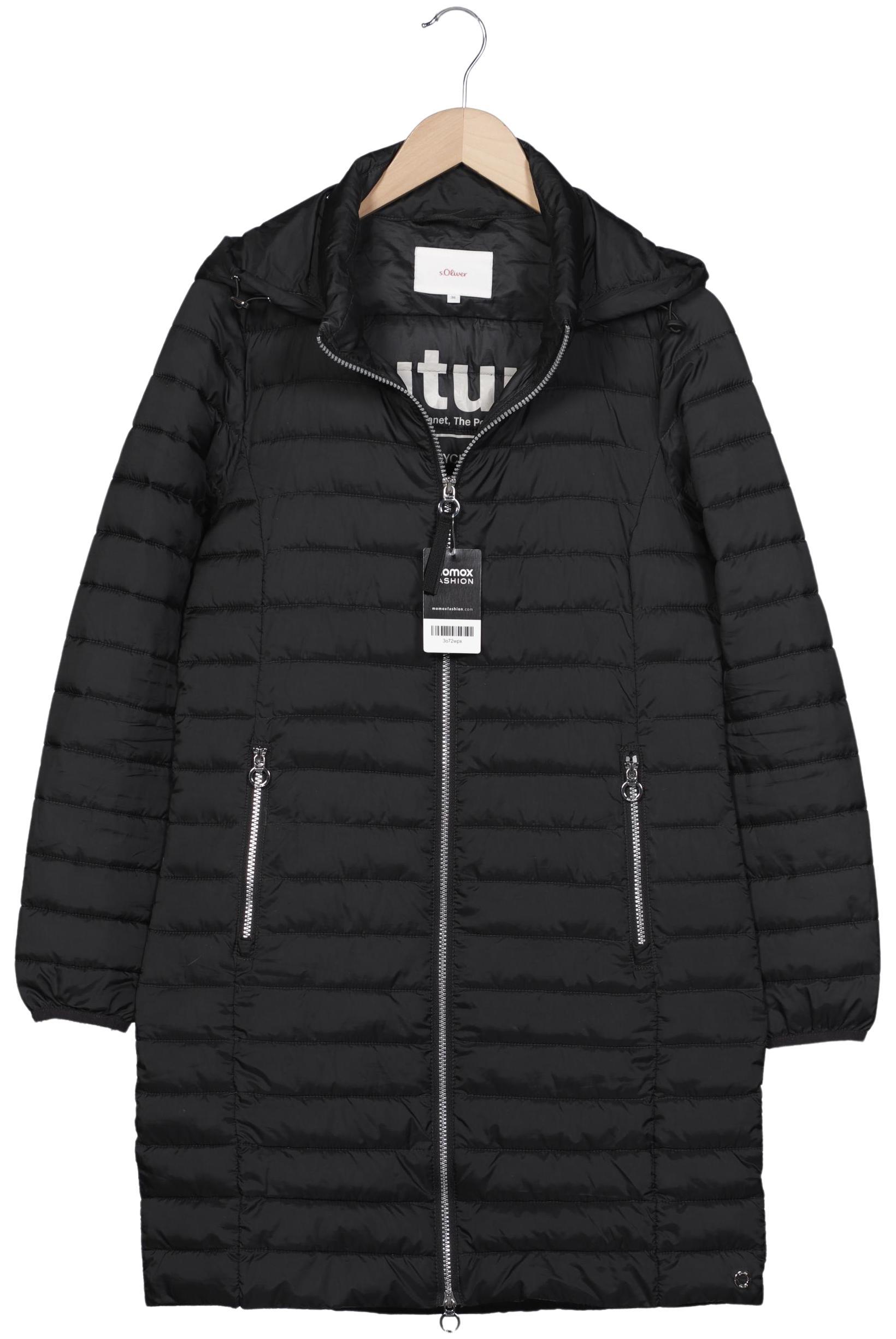 

s.Oliver Damen Mantel, schwarz, Gr. 36