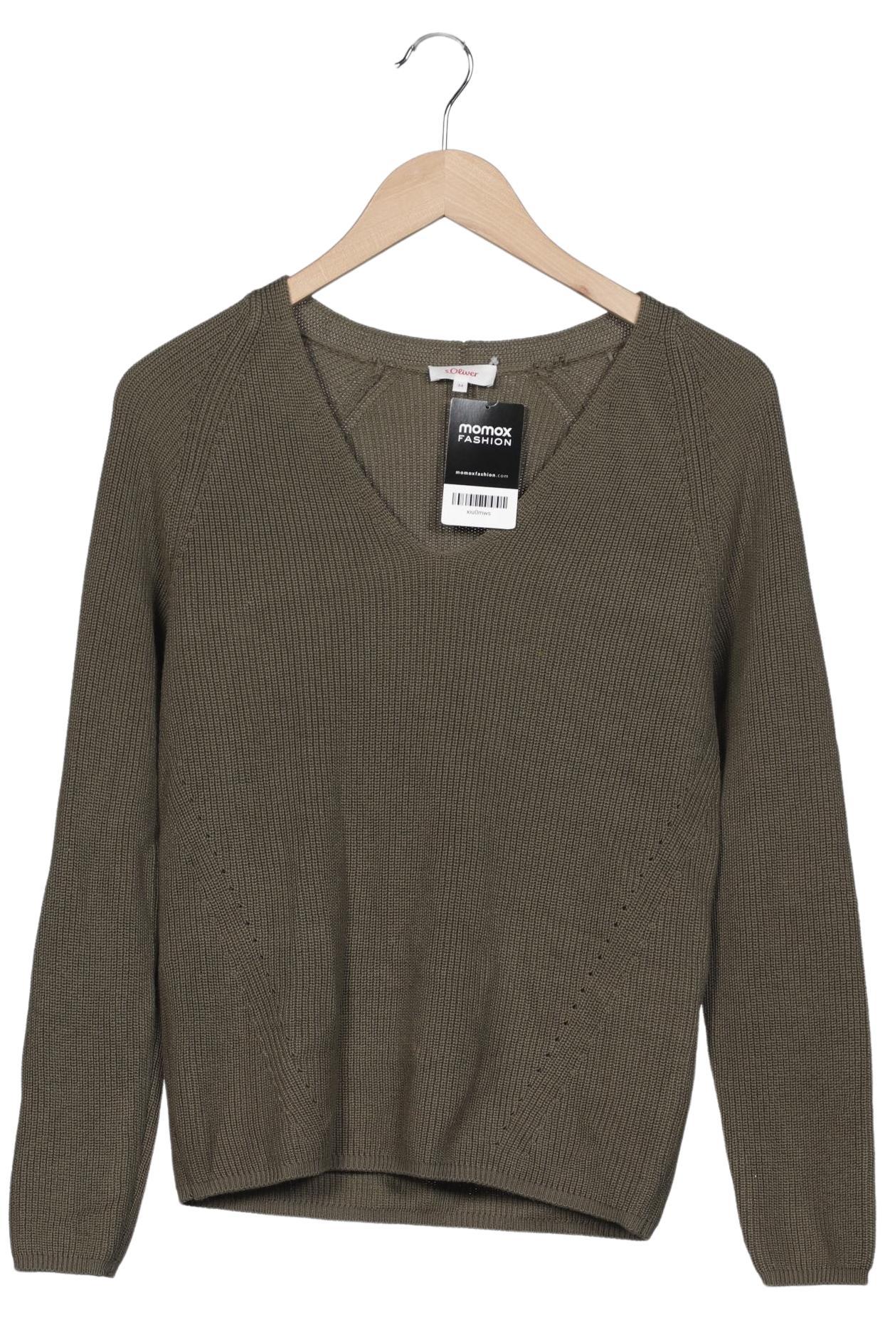 

s.Oliver Damen Pullover, grün, Gr. 34