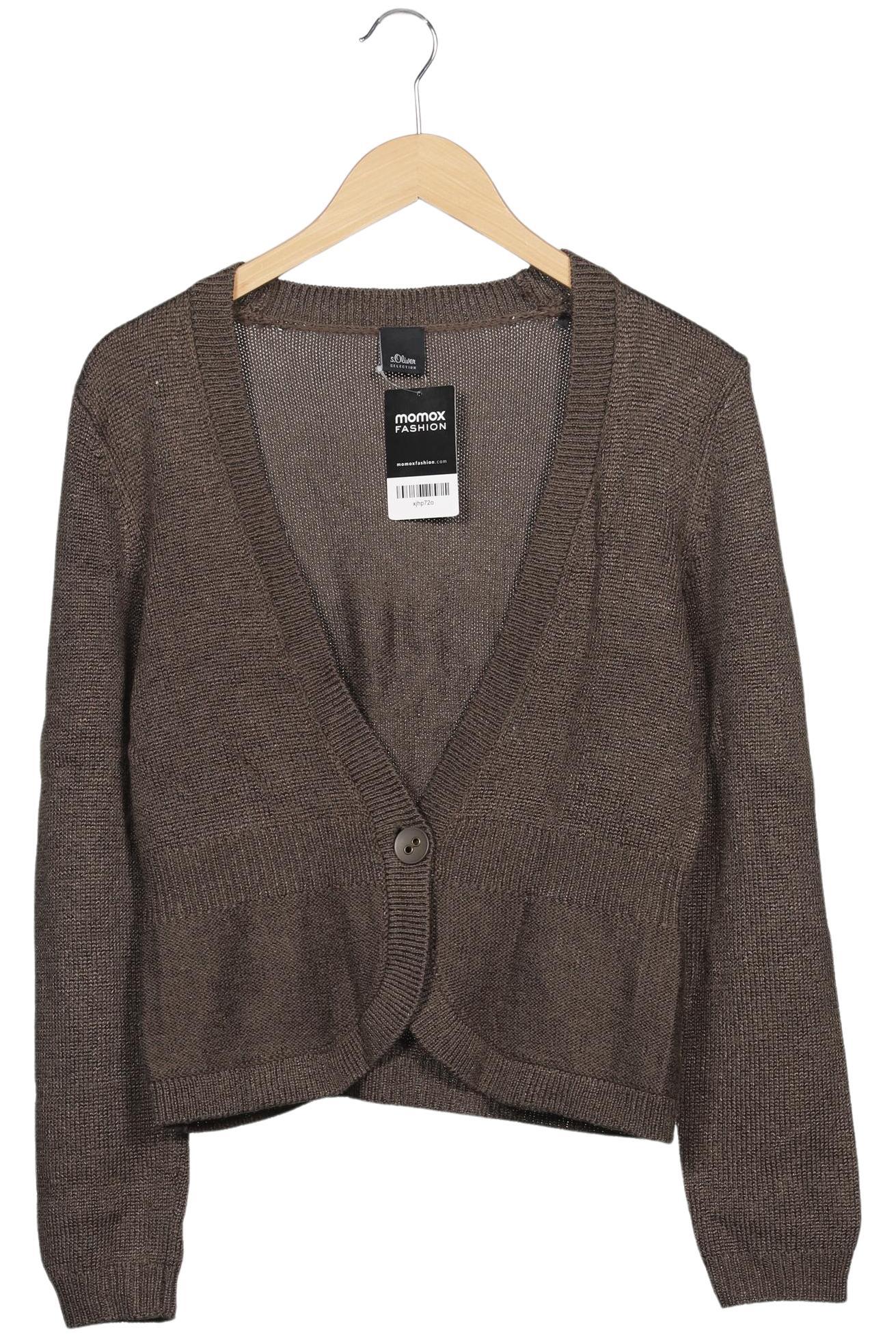 

s.Oliver Damen Strickjacke, braun, Gr. 38