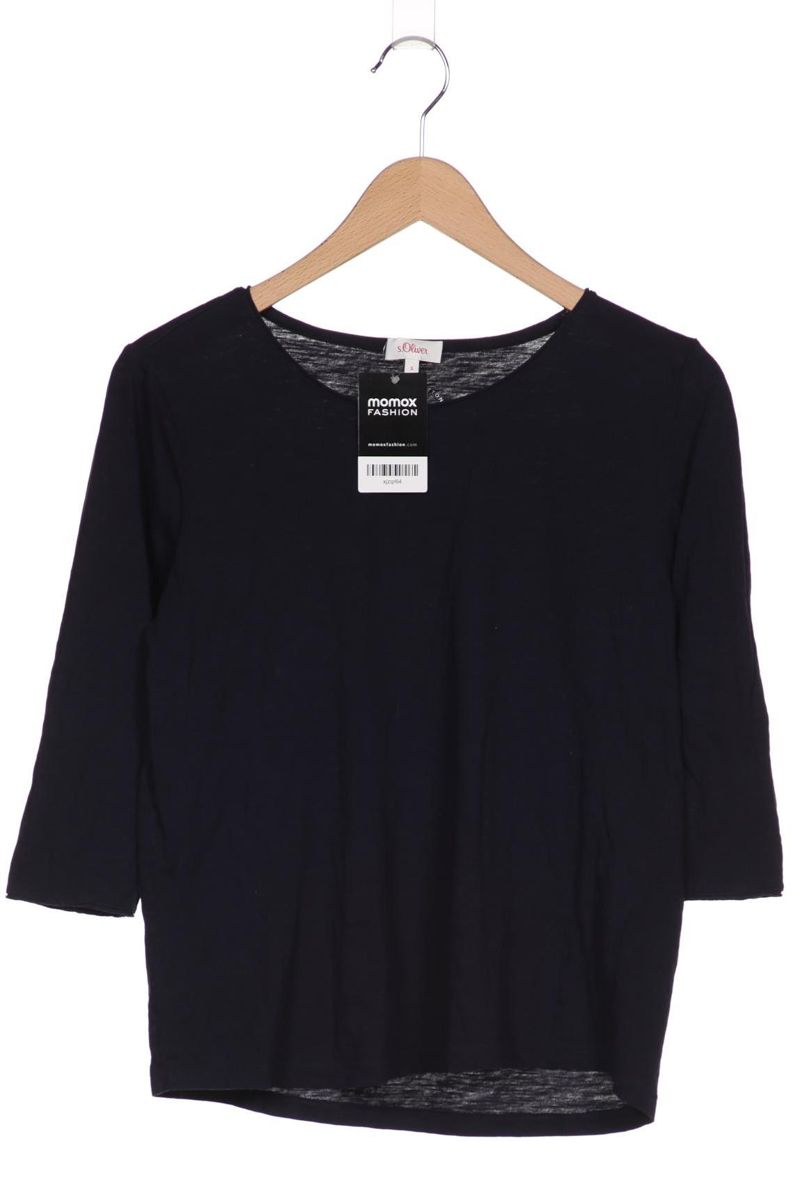 

s.Oliver Damen Langarmshirt, marineblau