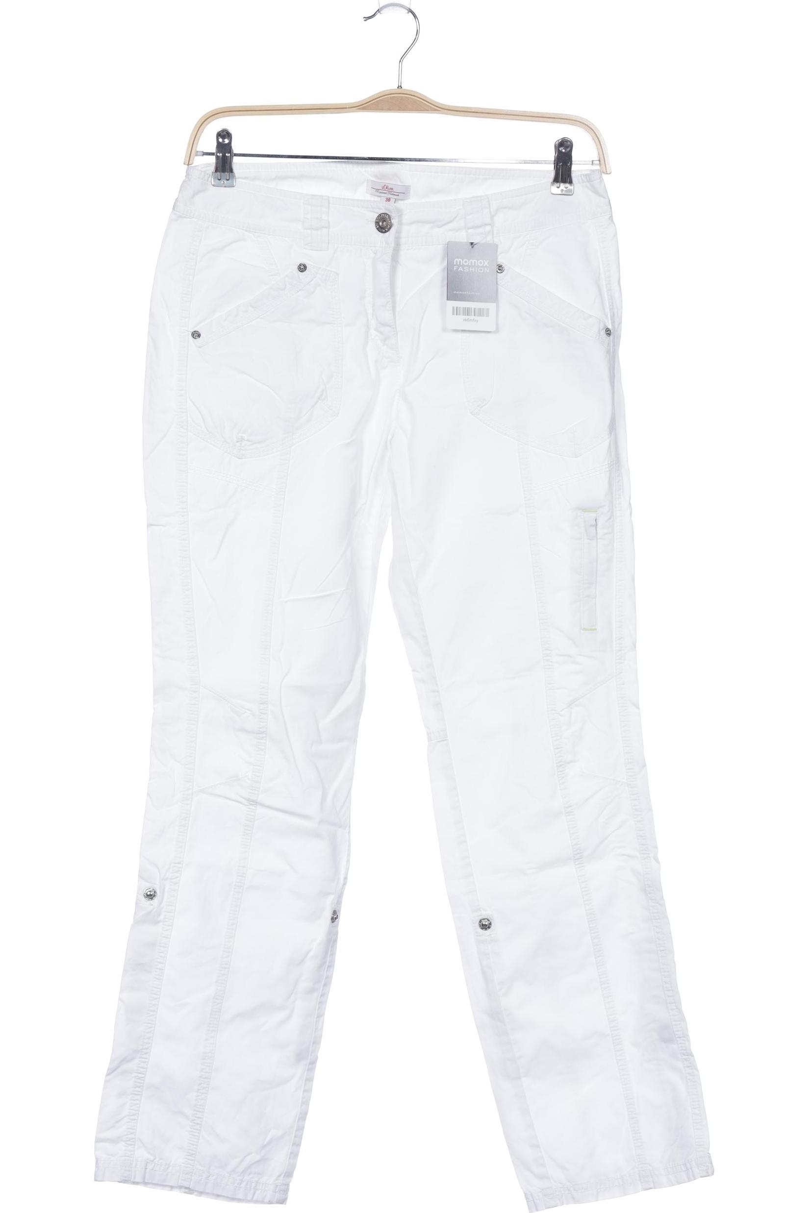

s.Oliver Damen Stoffhose, weiß, Gr. 38