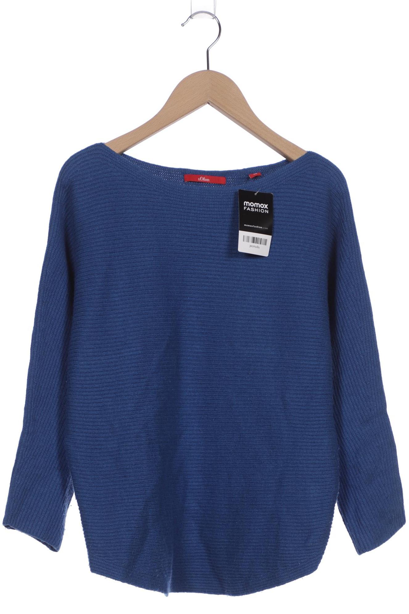 

s.Oliver Damen Pullover, blau, Gr. 36