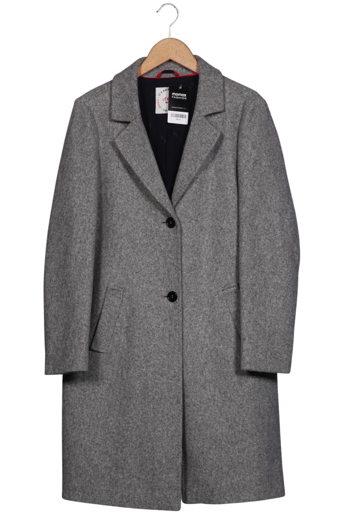 

s.Oliver Damen Mantel, grau, Gr. 38