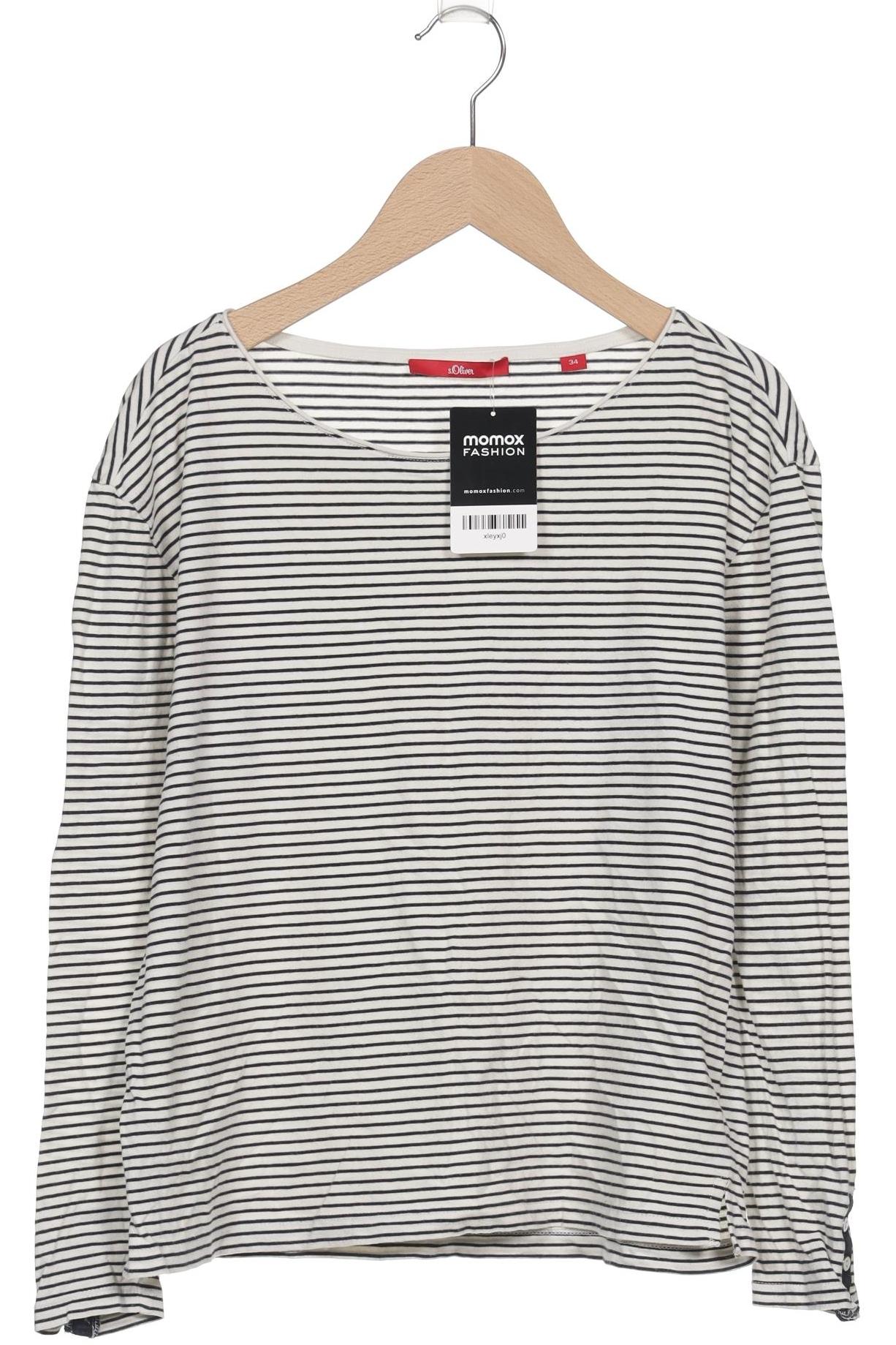 

s.Oliver Damen Langarmshirt, weiß, Gr. 34