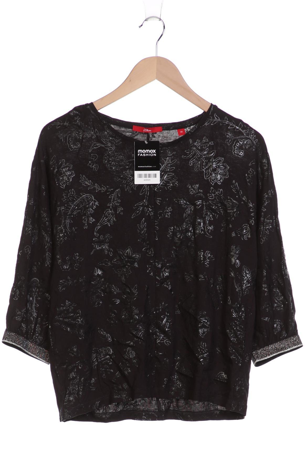 

s.Oliver Damen Langarmshirt, schwarz, Gr. 38