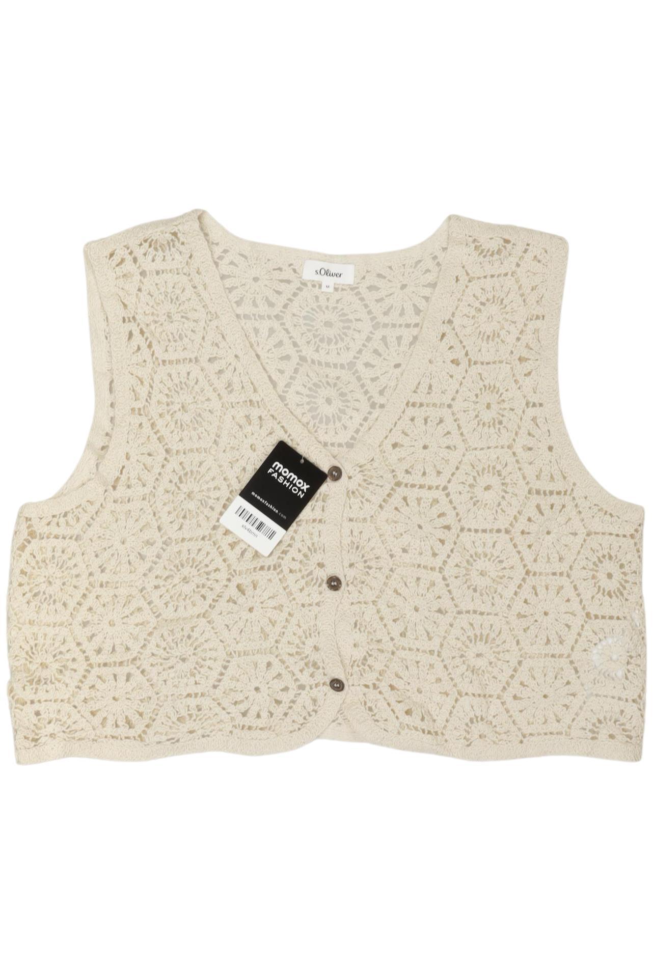 

s.Oliver Damen Weste, cremeweiß, Gr. 38