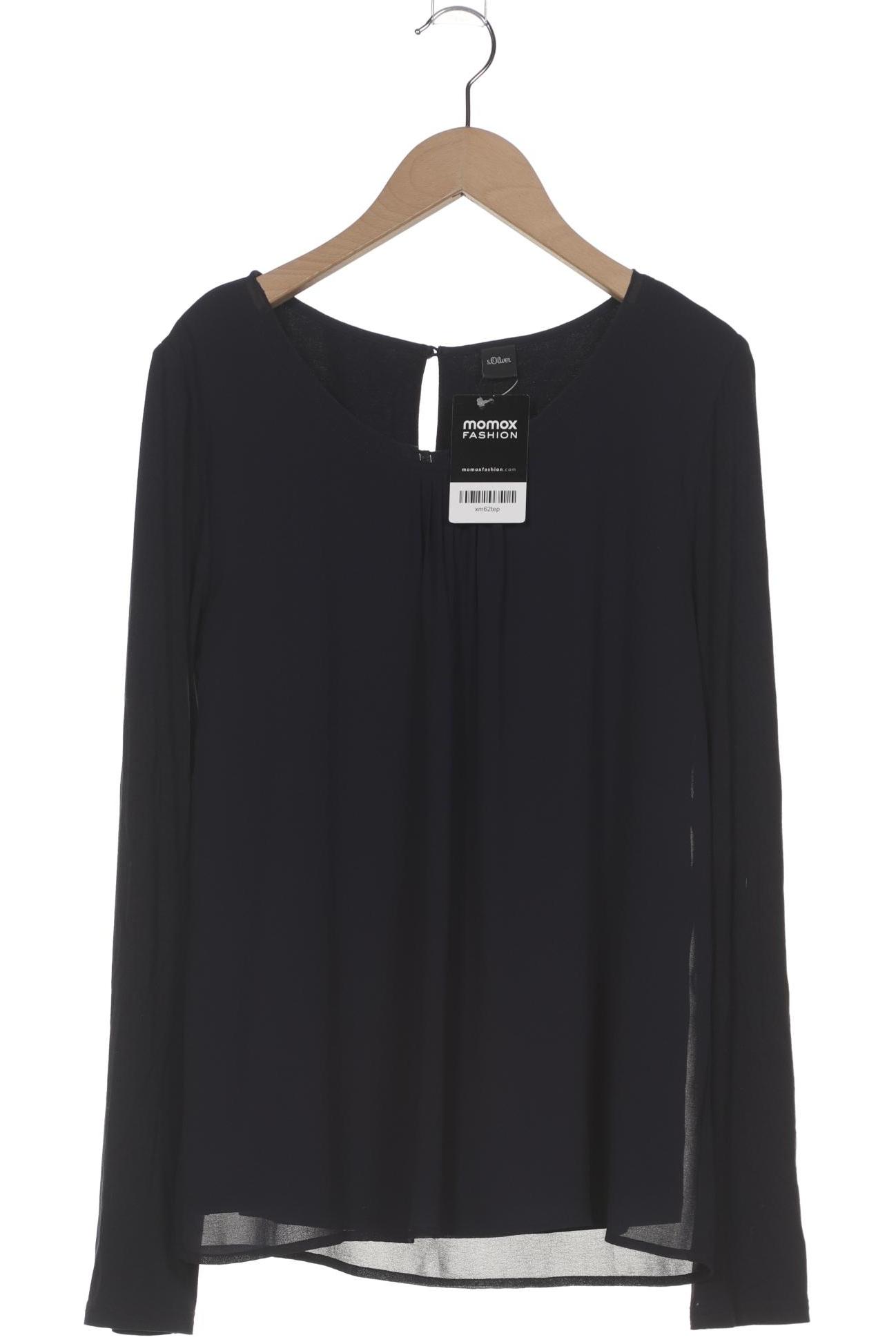 

s.Oliver Damen Langarmshirt, marineblau, Gr. 36