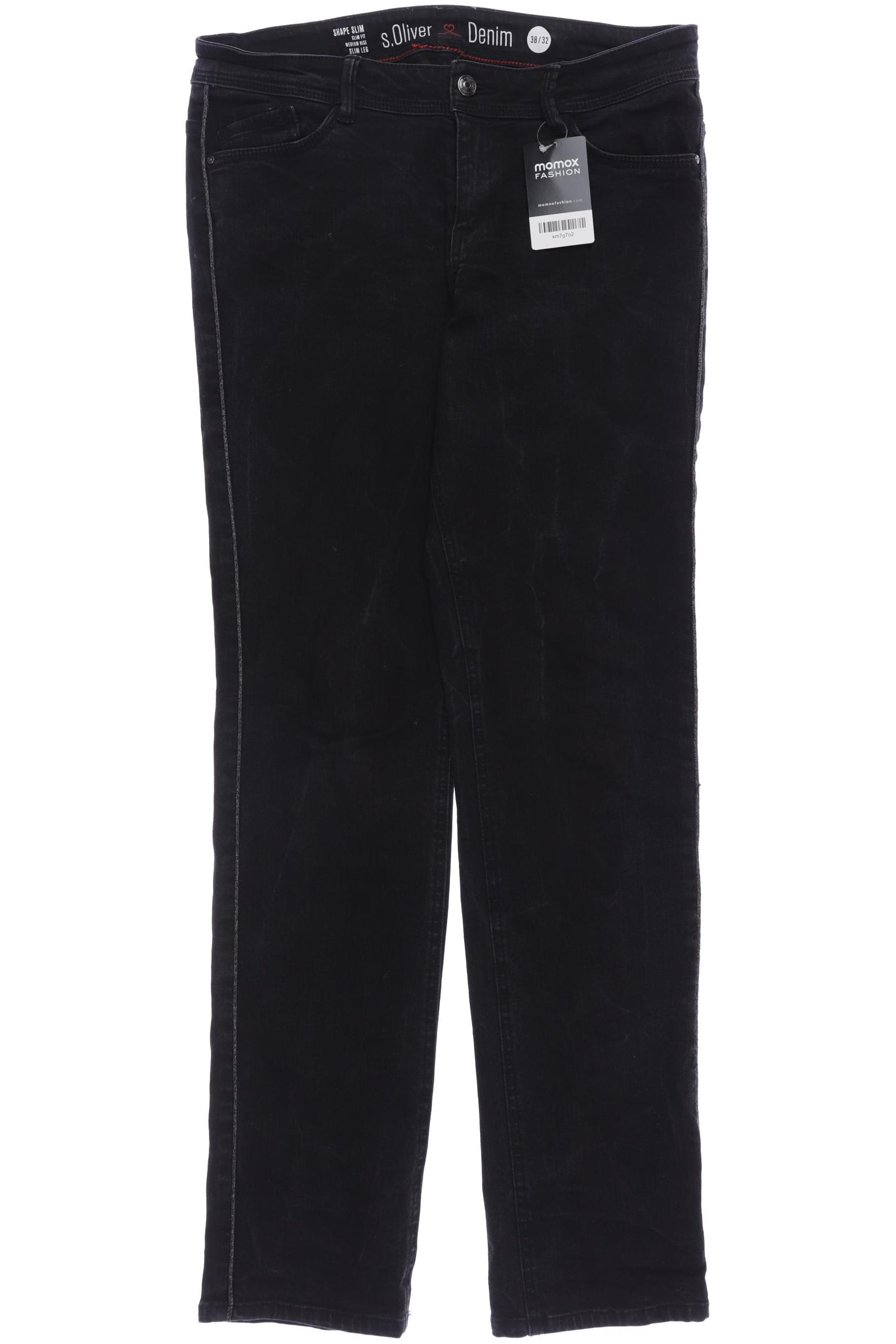 

s.Oliver Damen Jeans, schwarz, Gr. 38