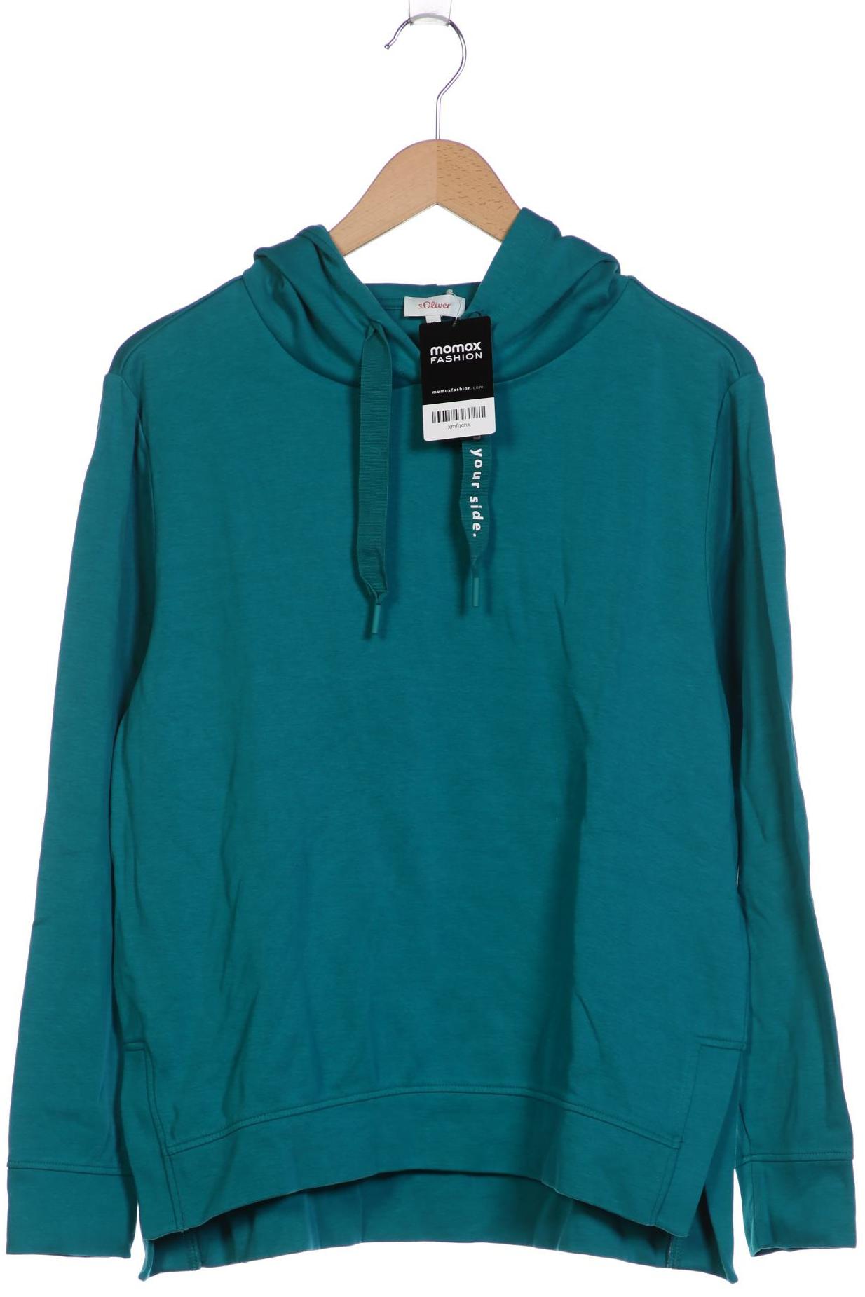 

s.Oliver Damen Kapuzenpullover, türkis, Gr. 40