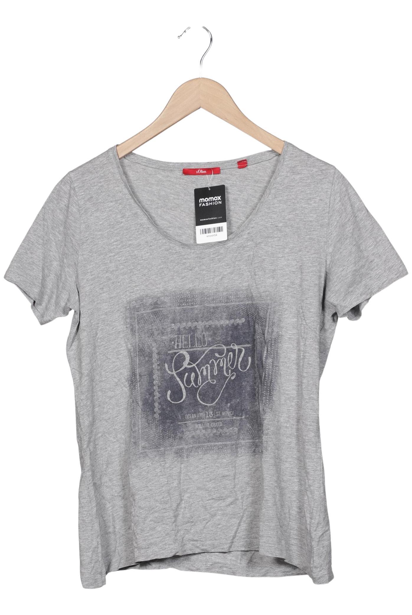 

s.Oliver Damen T-Shirt, grau, Gr. 42