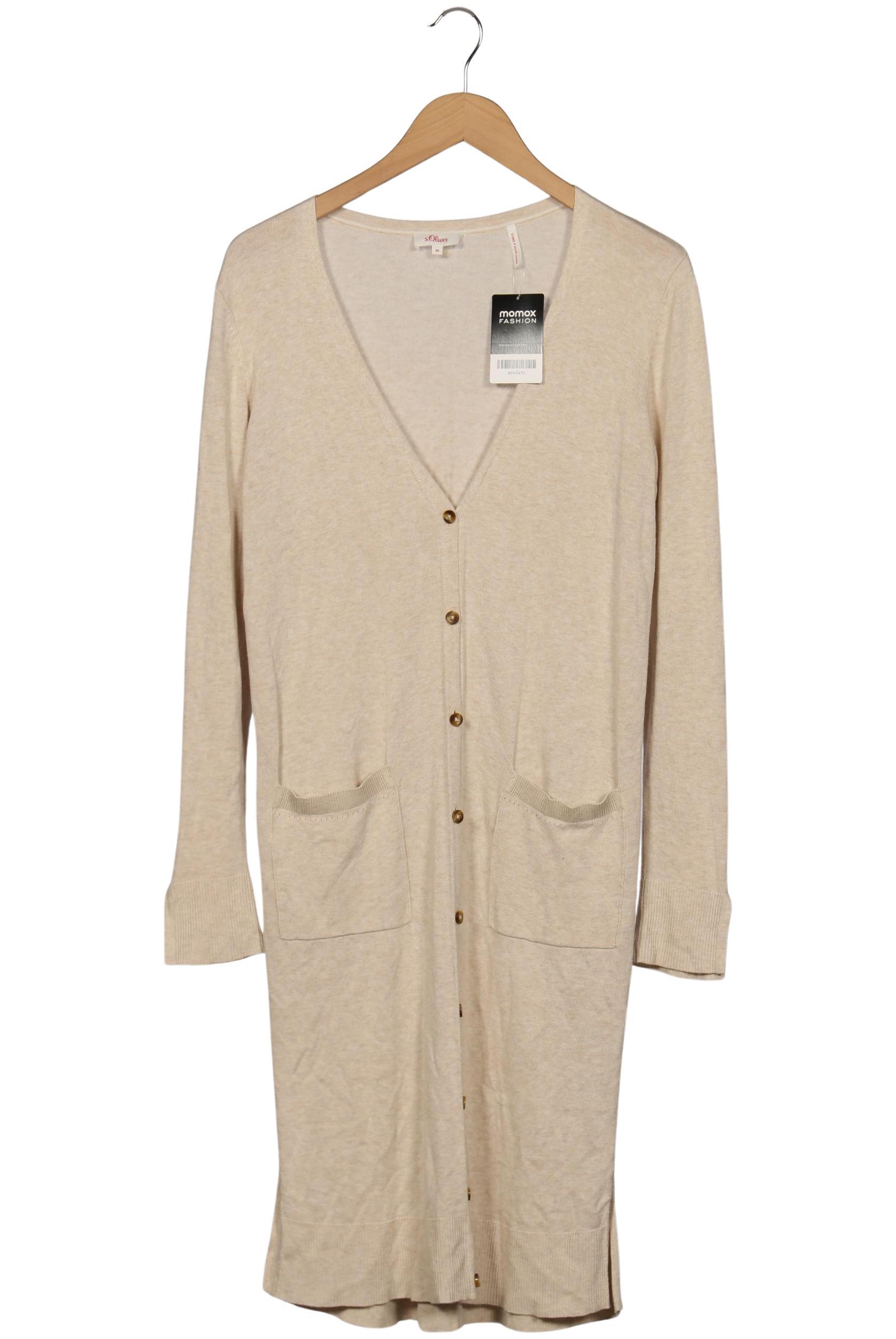 

s.Oliver Damen Strickjacke, beige, Gr. 36