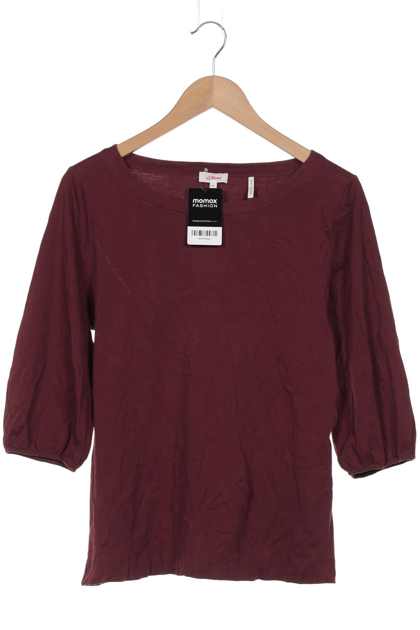 

s.Oliver Damen Langarmshirt, bordeaux, Gr. 42