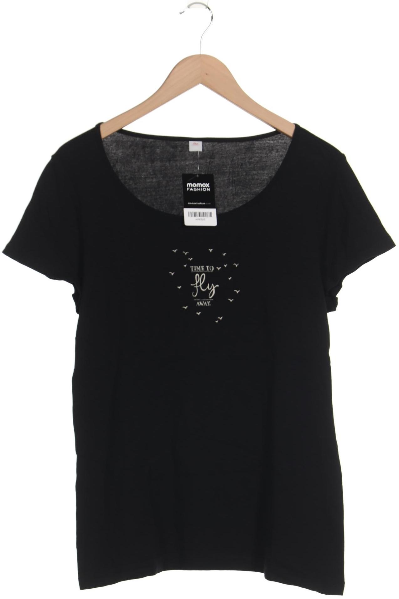 

s.Oliver Damen T-Shirt, schwarz, Gr. 46