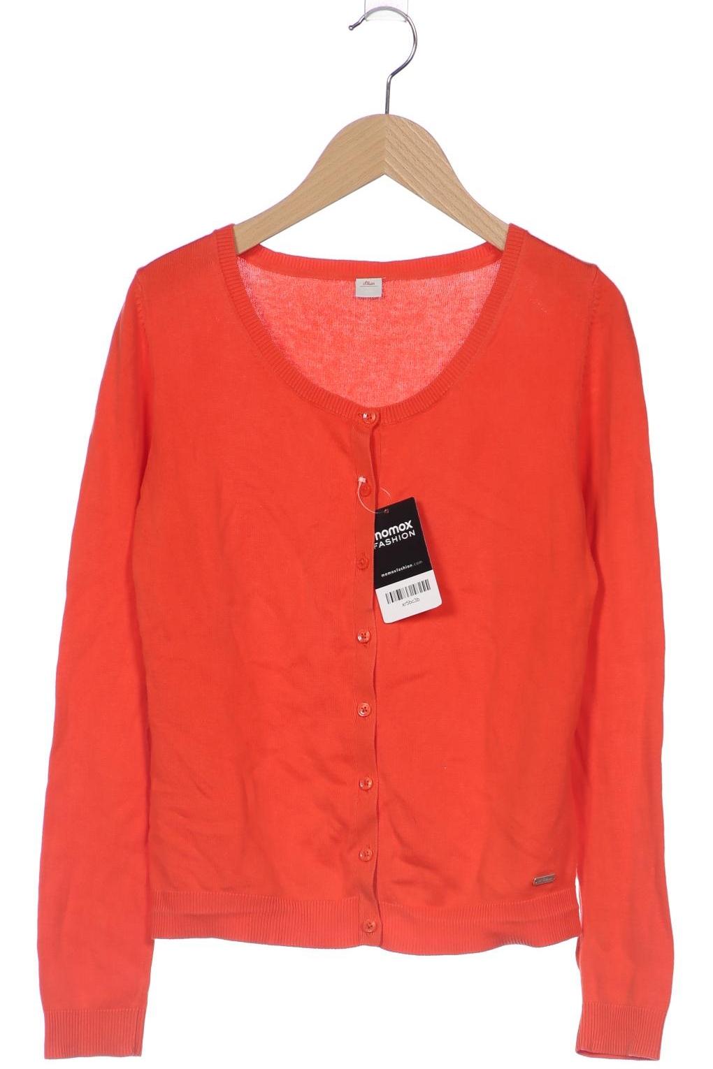 

s.Oliver Damen Strickjacke, orange, Gr. 34