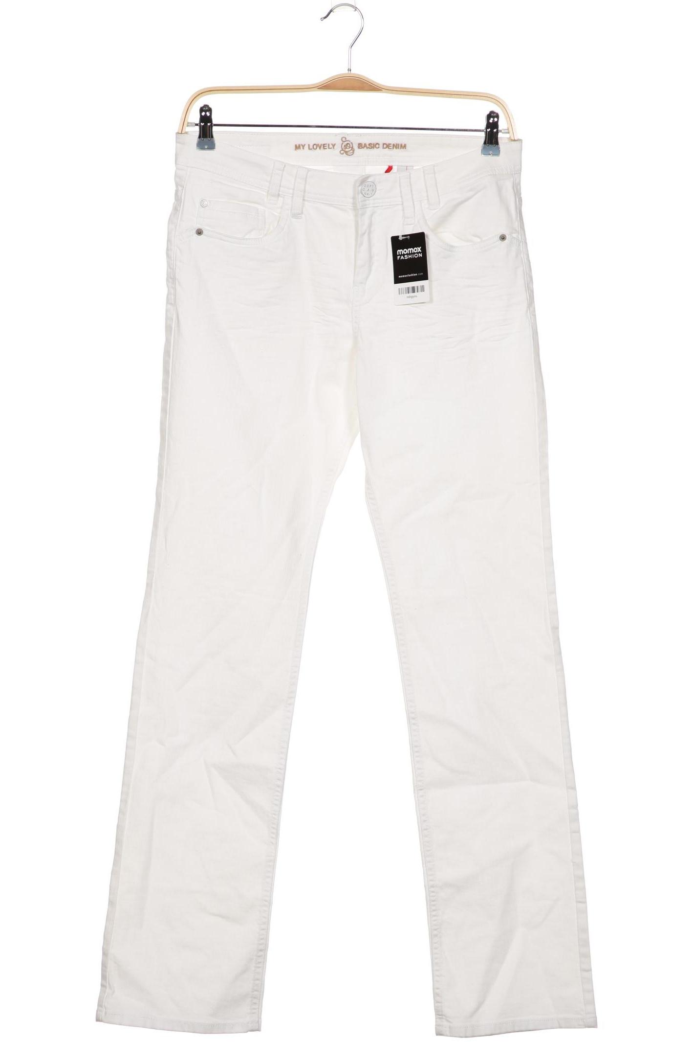 

s.Oliver Damen Jeans, weiß