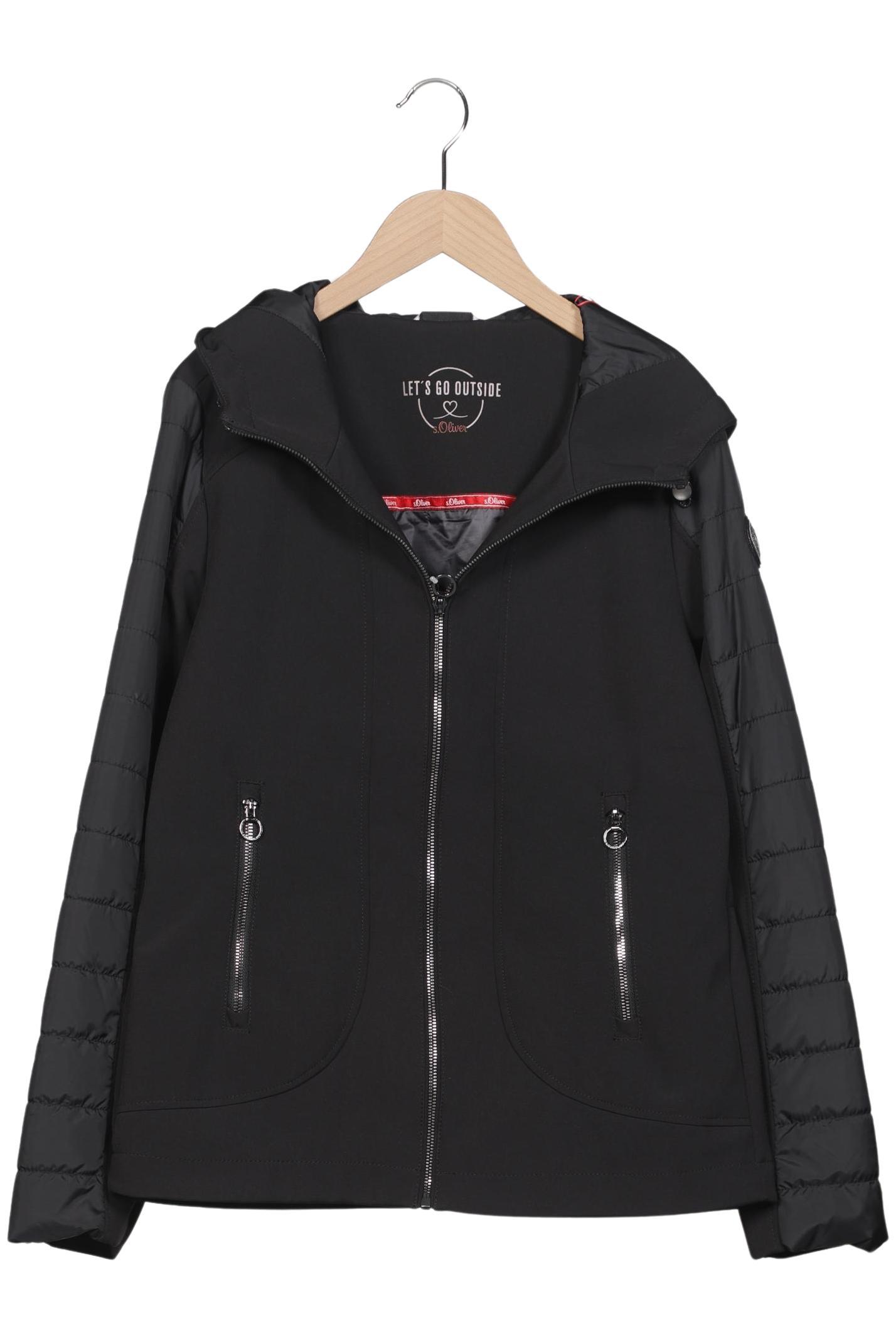 

s.Oliver Damen Jacke, schwarz, Gr. 38