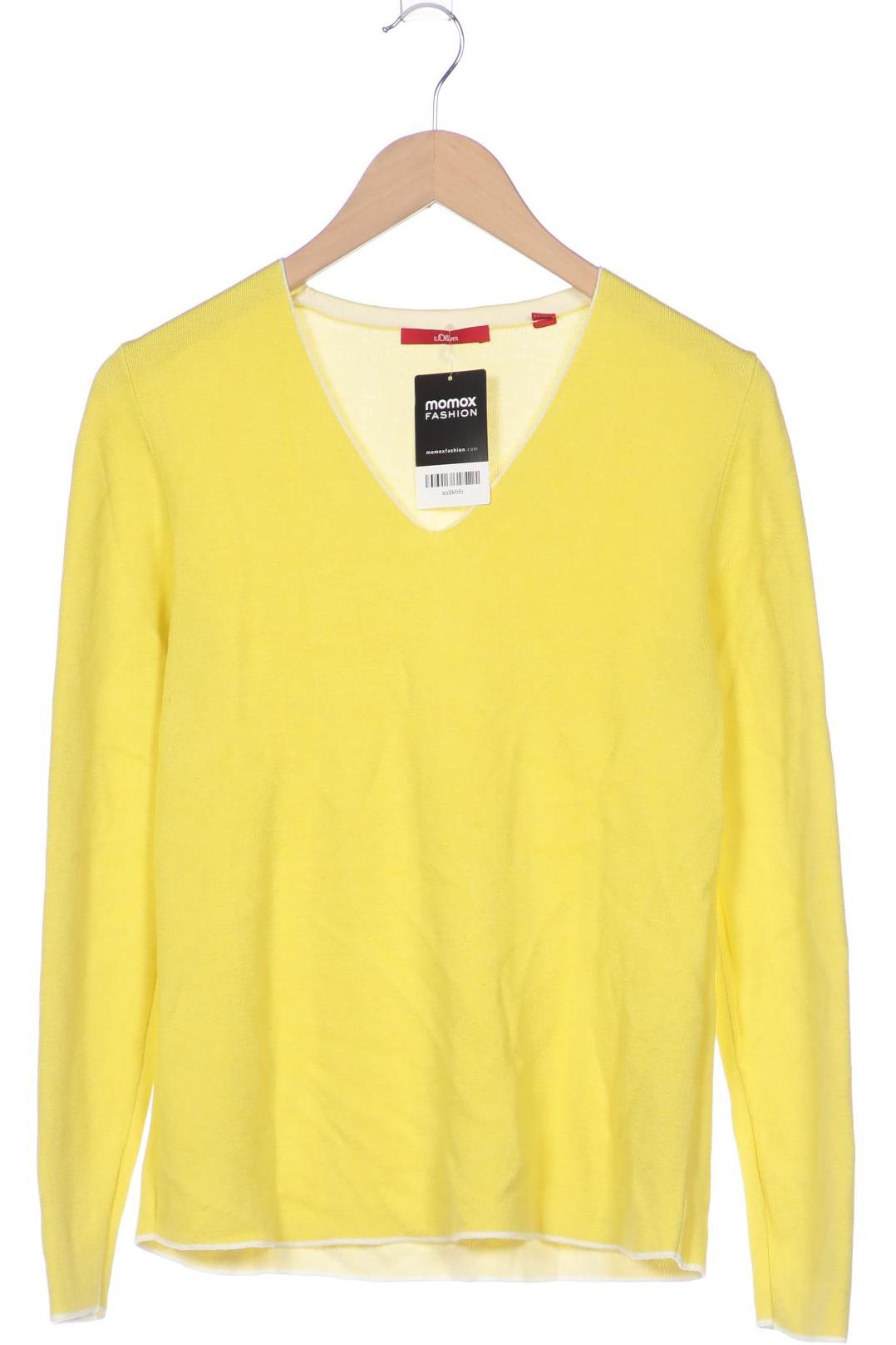 

s.Oliver Damen Pullover, gelb, Gr. 38