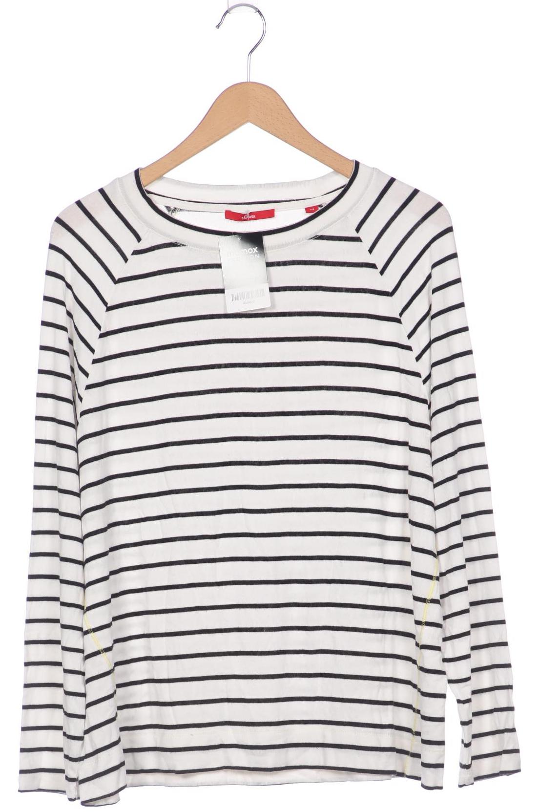 

s.Oliver Damen Langarmshirt, weiß, Gr. 44