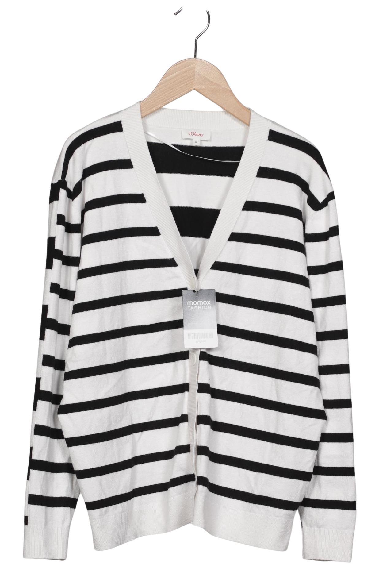 

s.Oliver Damen Strickjacke, weiß, Gr. 42