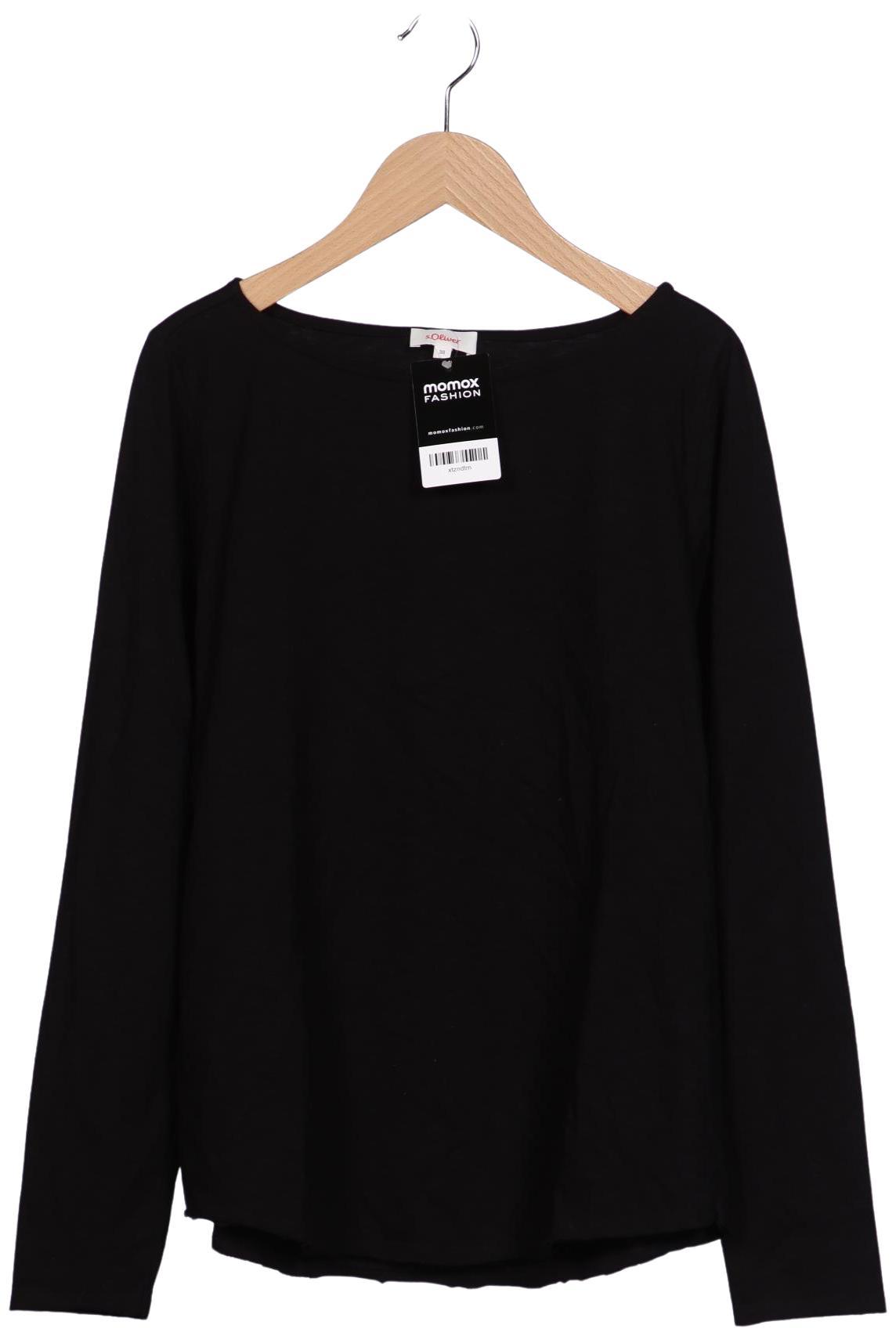 

s.Oliver Damen Langarmshirt, schwarz, Gr. 38