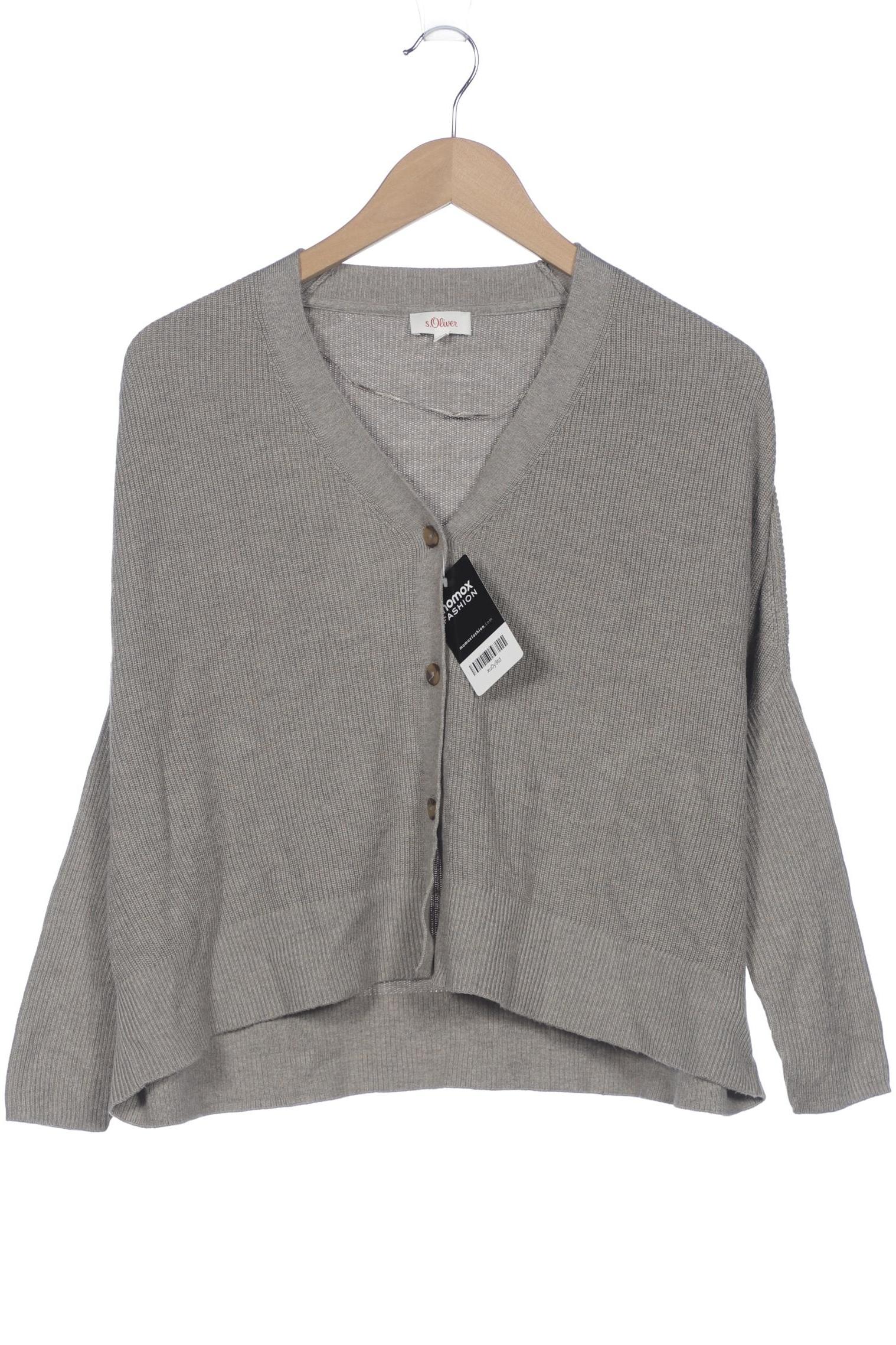 

s.Oliver Damen Strickjacke, grau, Gr. 36