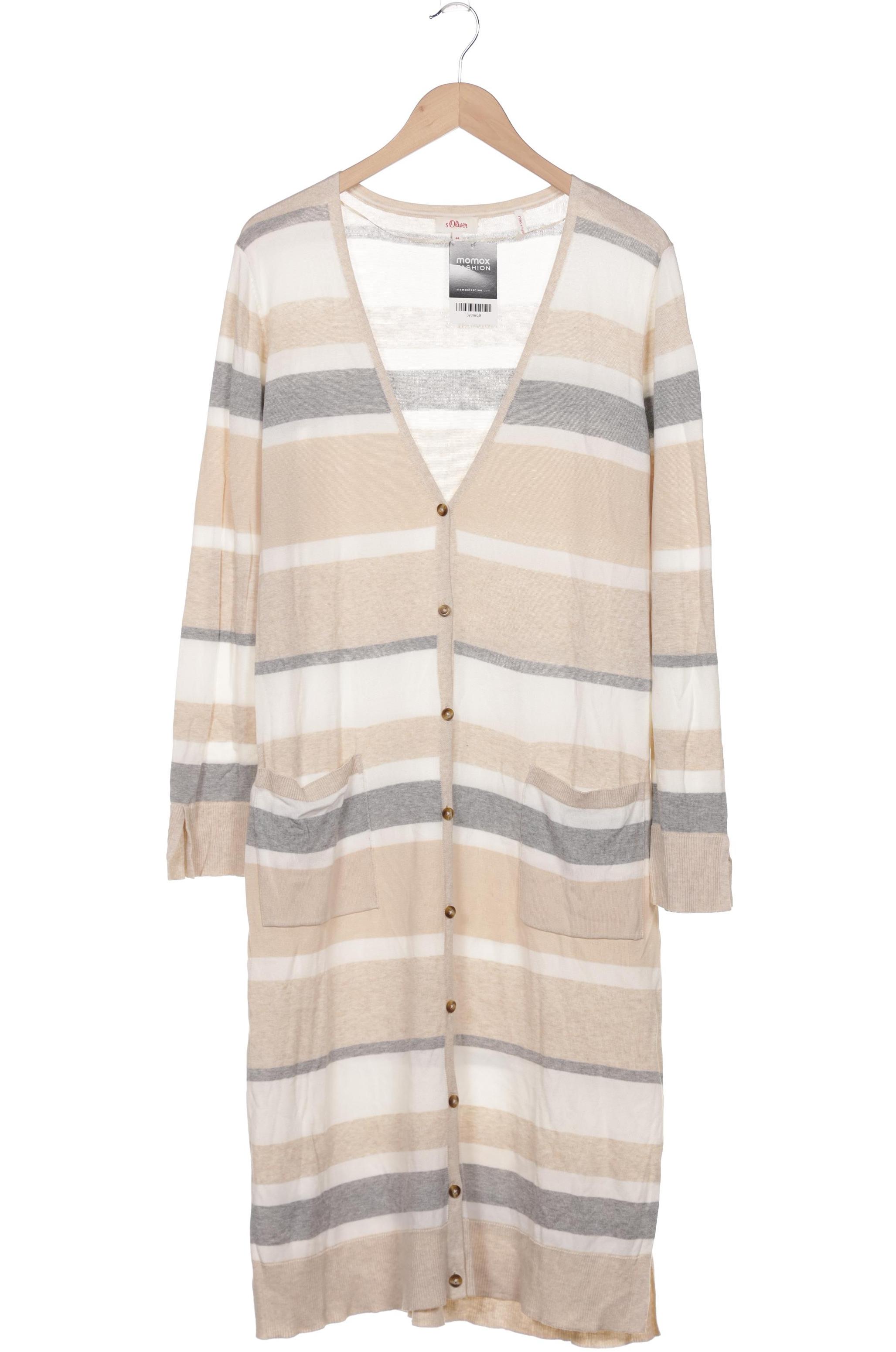 

s.Oliver Damen Strickjacke, beige, Gr. 44