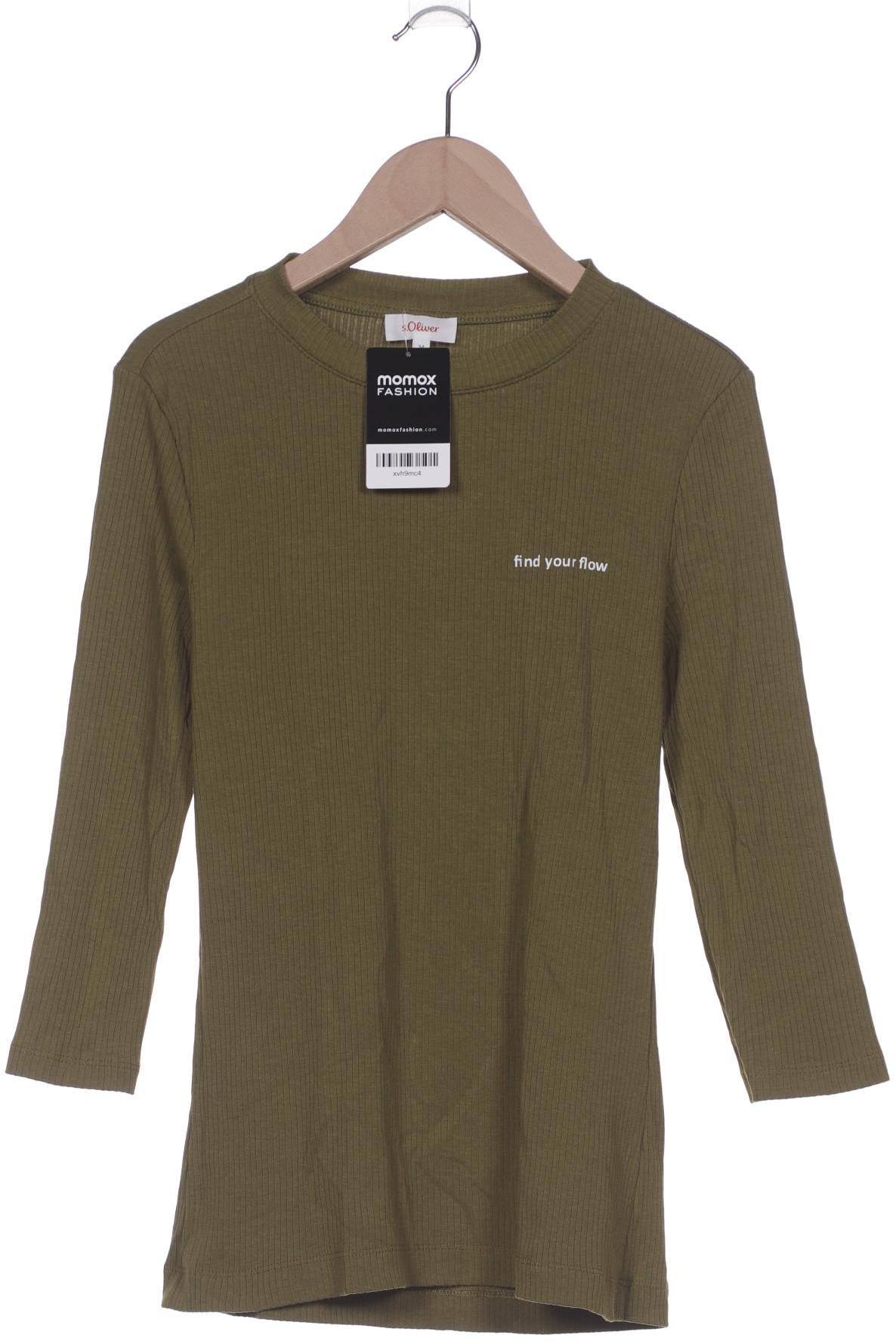 

s.Oliver Damen Langarmshirt, grün, Gr. 34