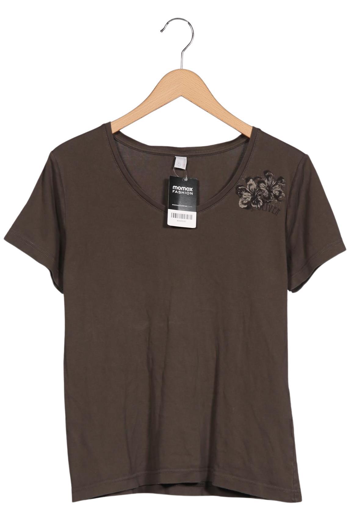 

s.Oliver Damen T-Shirt, braun, Gr. 46