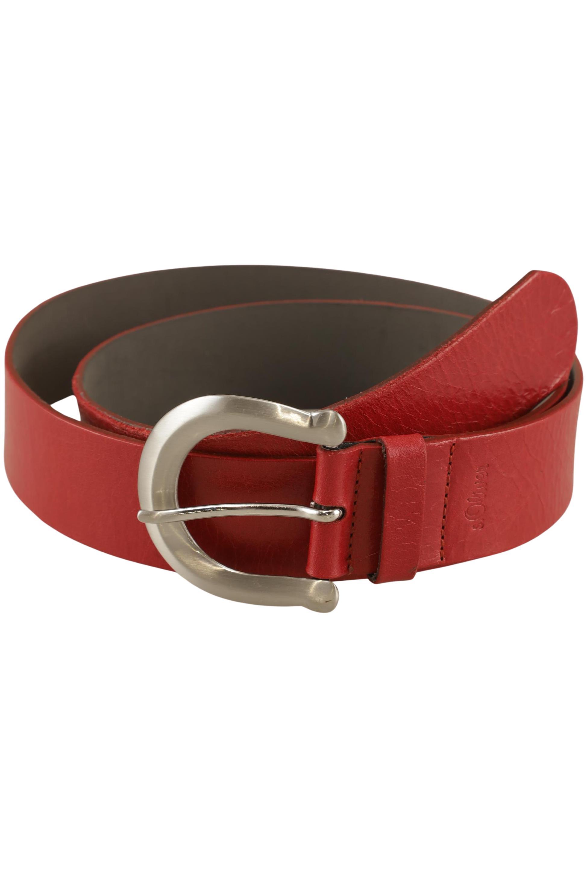 

s.Oliver Damen Gürtel, rot, Gr. 100