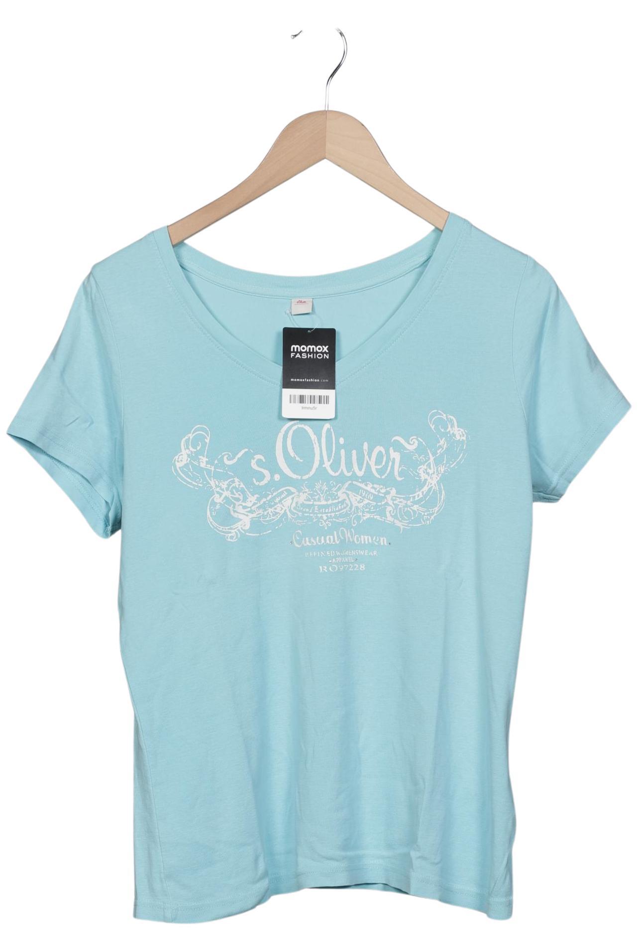 

s.Oliver Damen T-Shirt, hellblau, Gr. 40