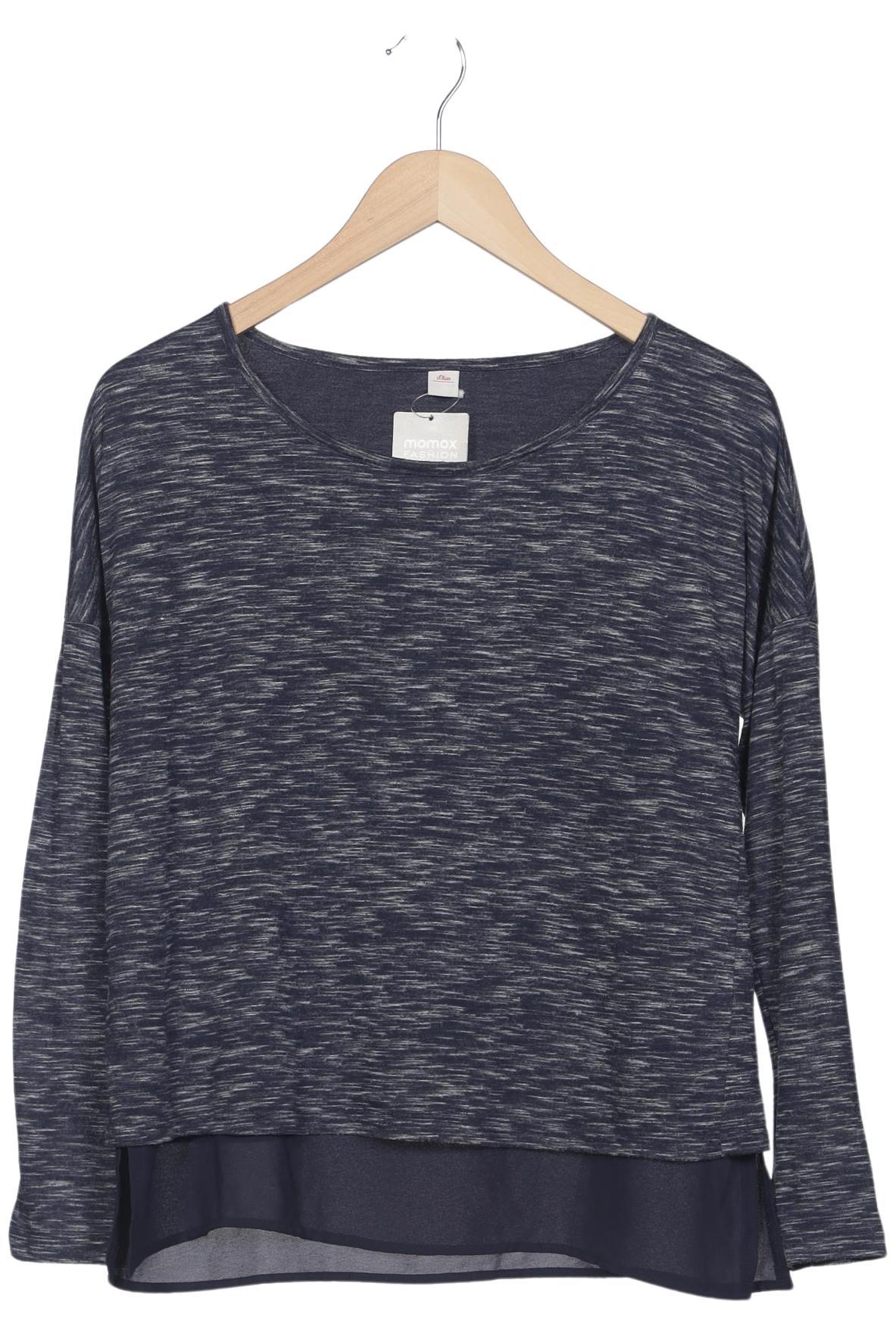 

s.Oliver Damen Langarmshirt, marineblau, Gr. 38