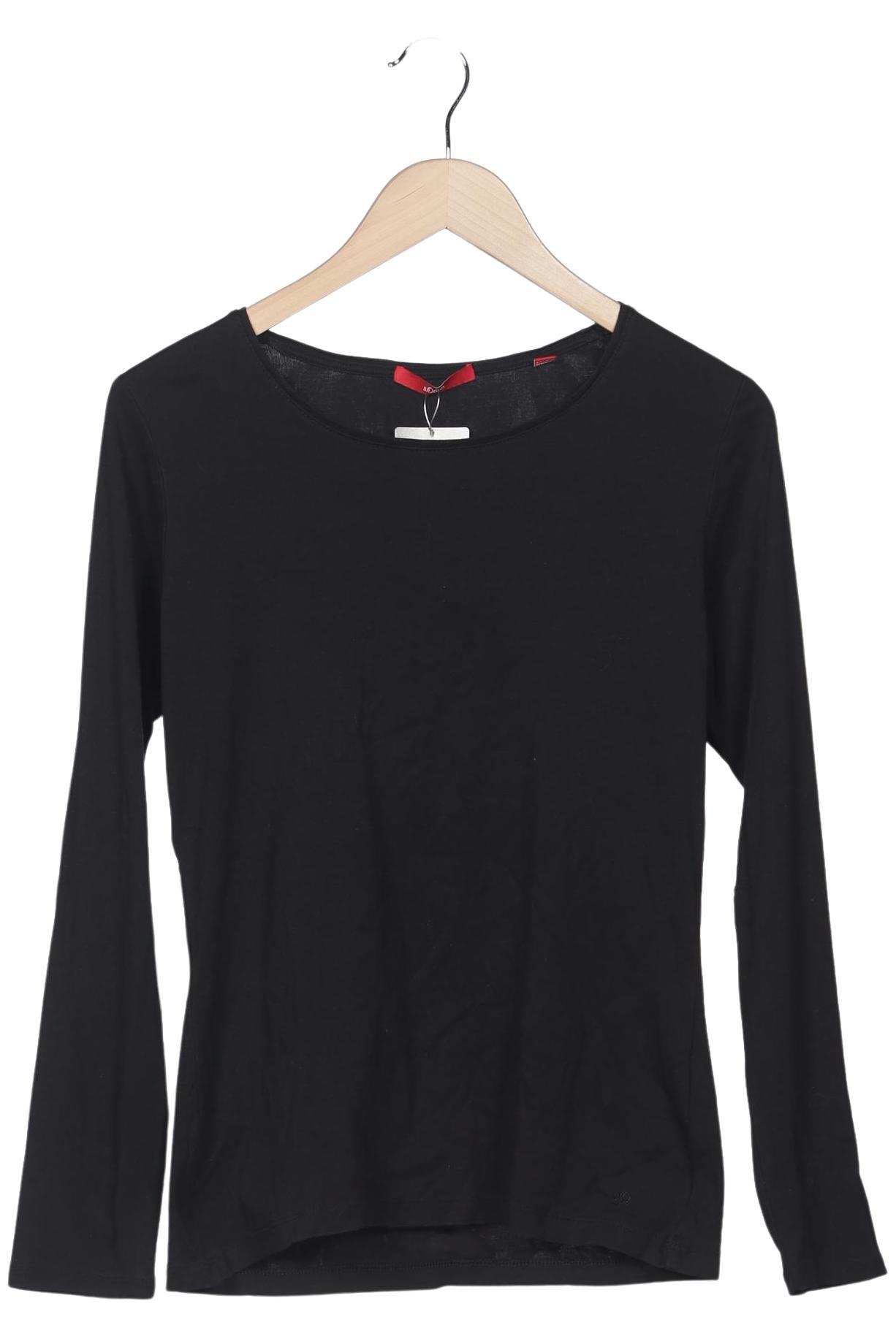 

s.Oliver Damen Langarmshirt, schwarz, Gr. 42