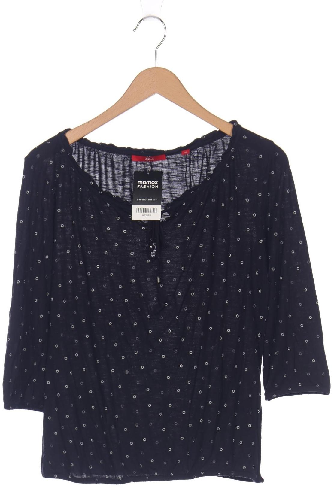 

s.Oliver Damen Langarmshirt, marineblau, Gr. 38