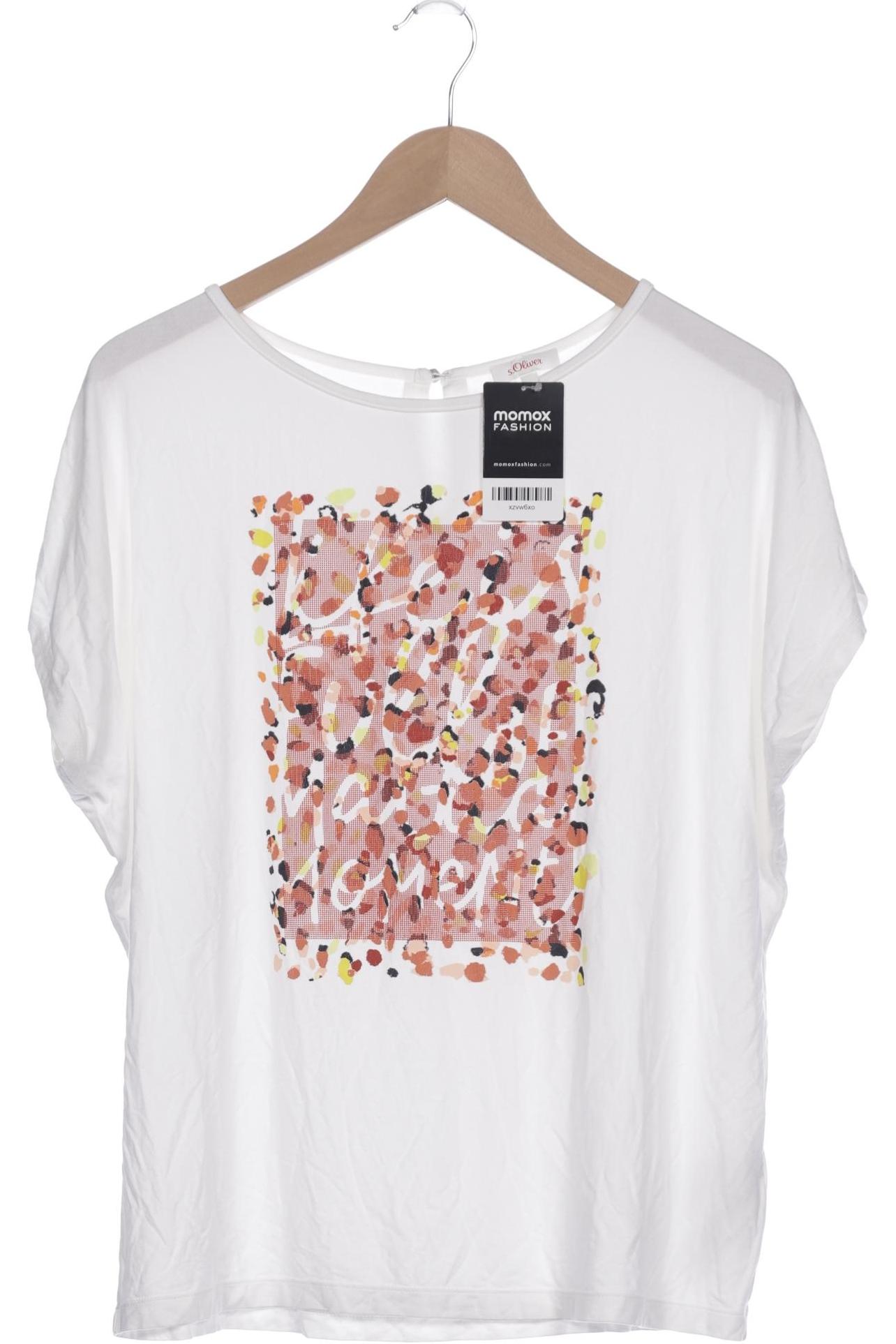 

s.Oliver Damen T-Shirt, weiß, Gr. 42