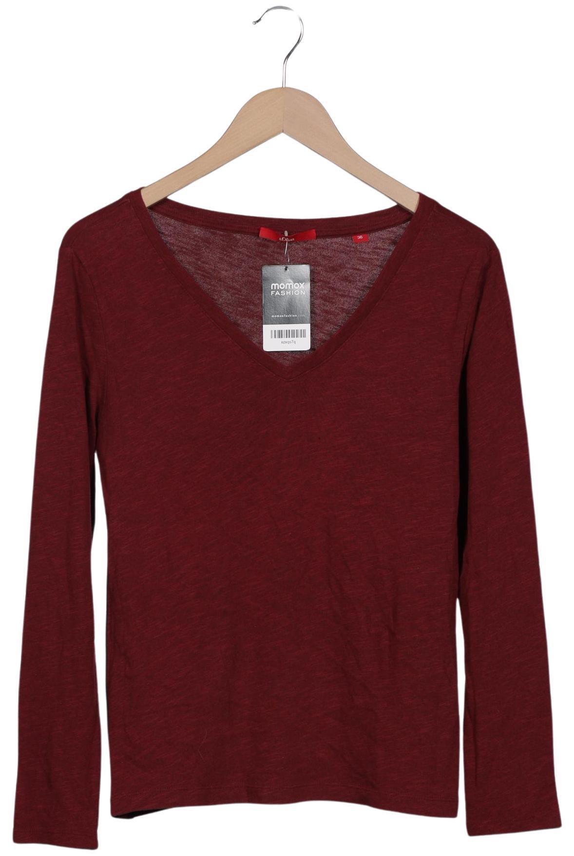 

s.Oliver Damen Langarmshirt, bordeaux, Gr. 36