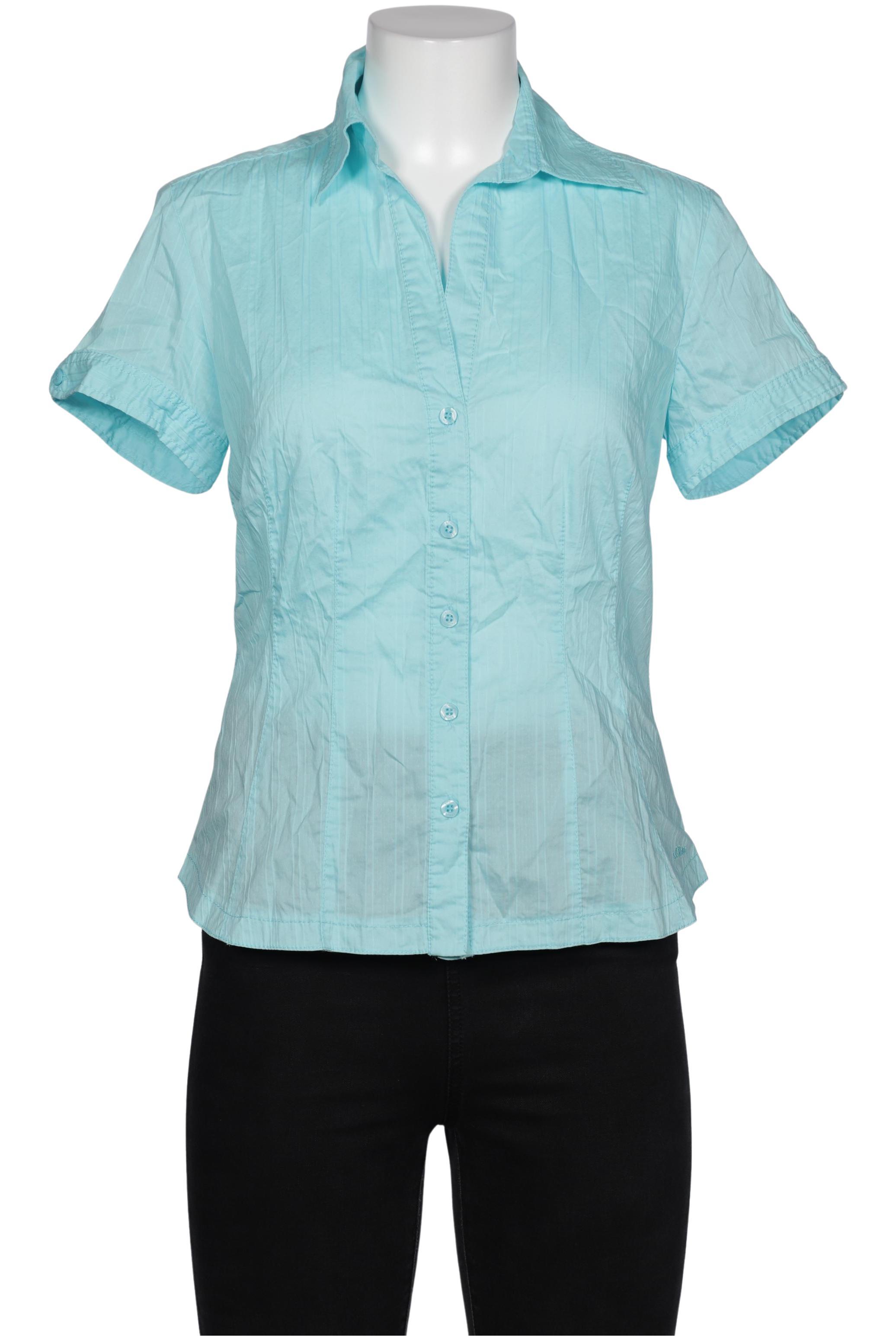 

s.Oliver Damen Bluse, blau, Gr. 40