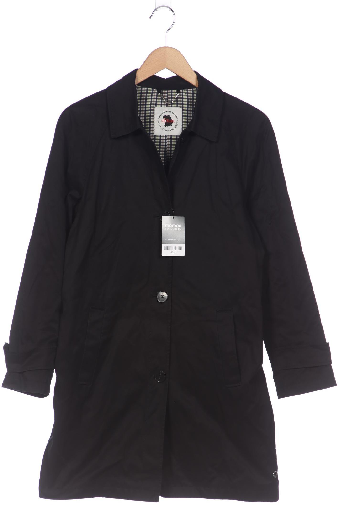 

s.Oliver Damen Mantel, schwarz, Gr. 38