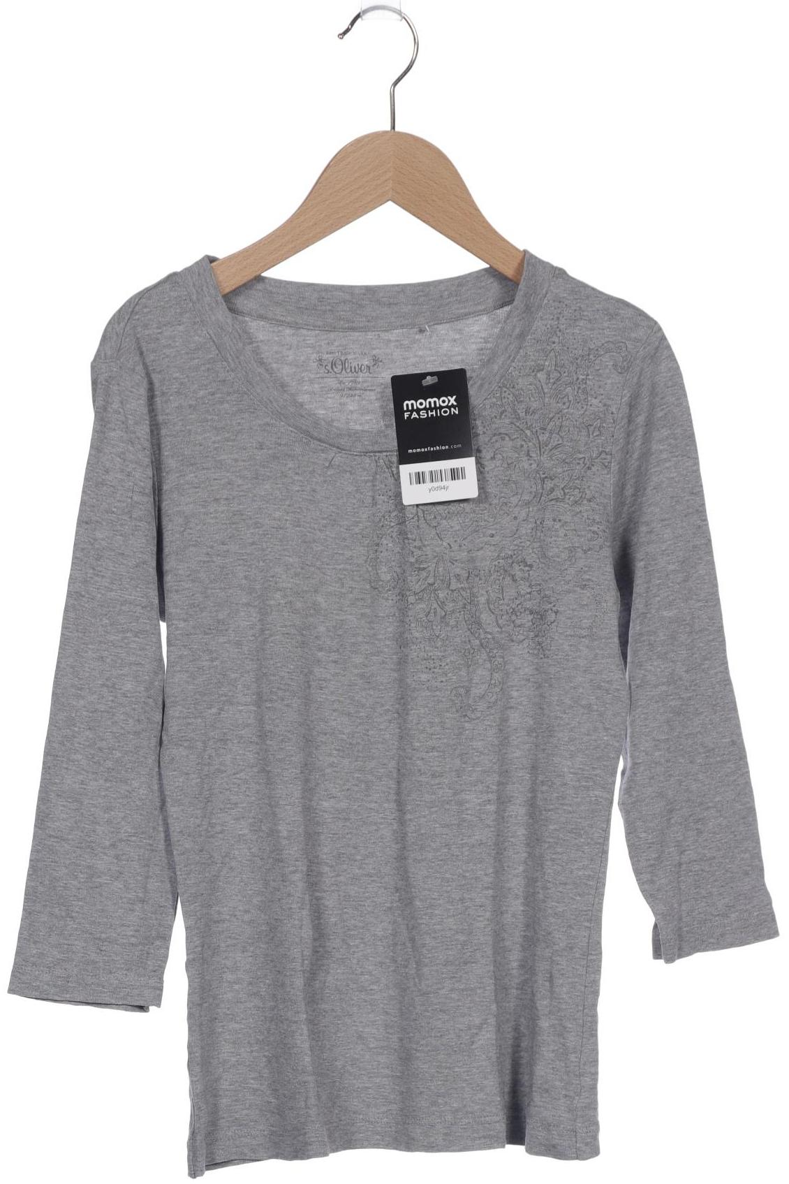

s.Oliver Damen Langarmshirt, grau