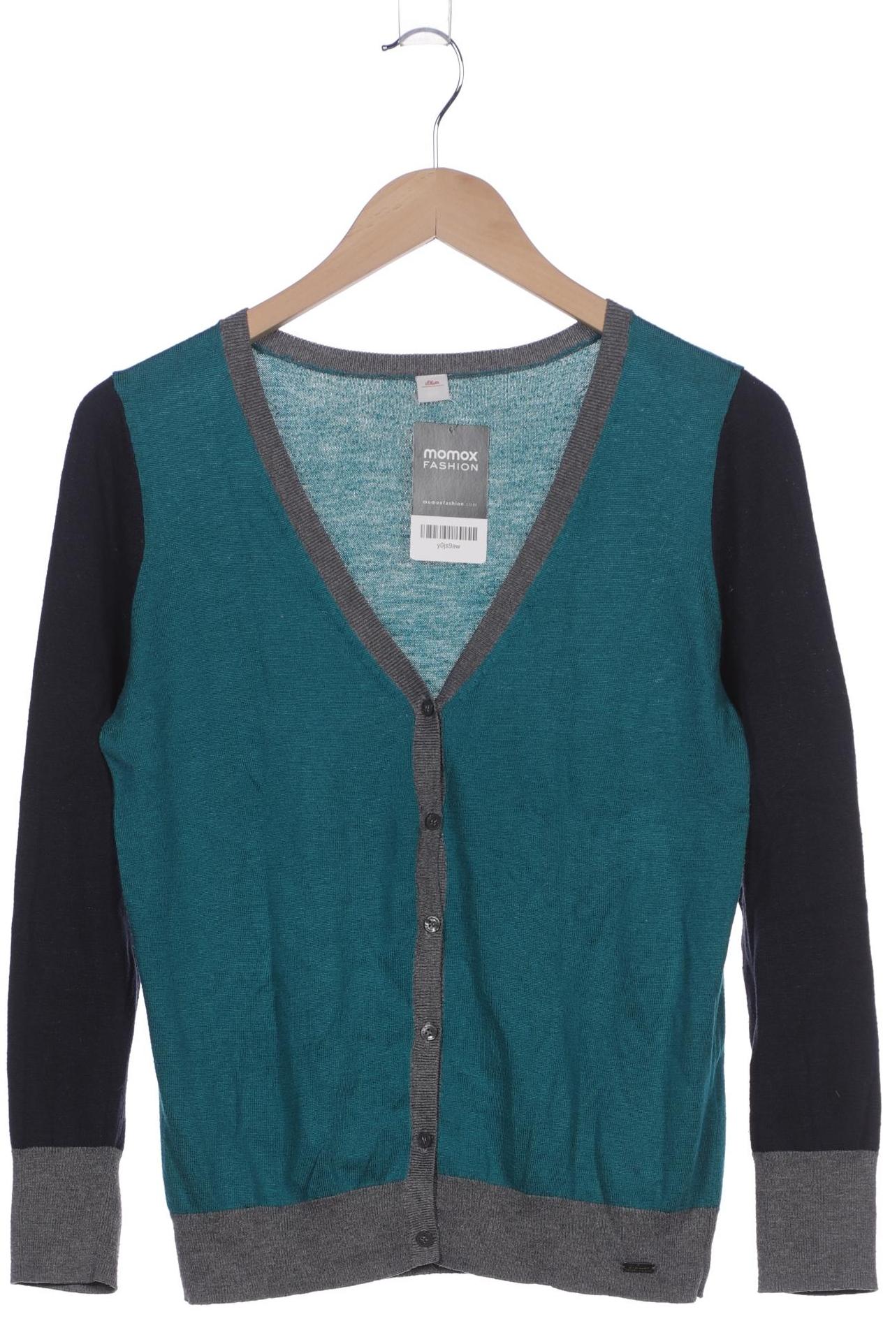 

s.Oliver Damen Strickjacke, türkis, Gr. 40